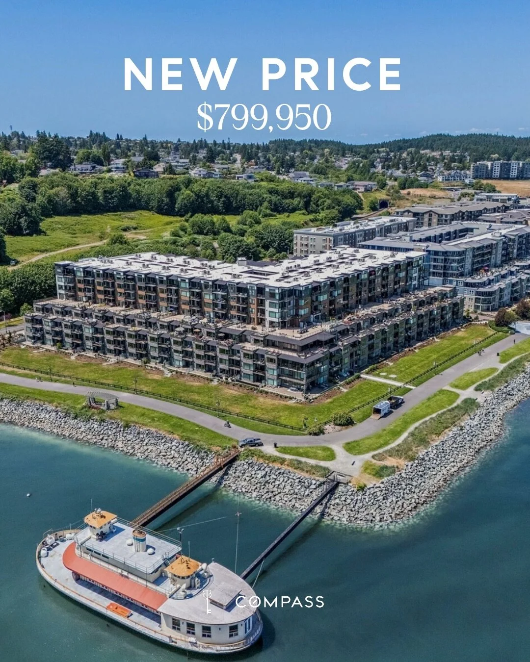 A new price for this new condo. 😍

This 2-bed, 2-bath overlooks Point Ruston Village. ⛰️ Giving the perfect mix of outdoor adventure, refined living, and a convenient lifestyle. Sitting above plenty of shopping, walking, and entertainment, it&rsquo;