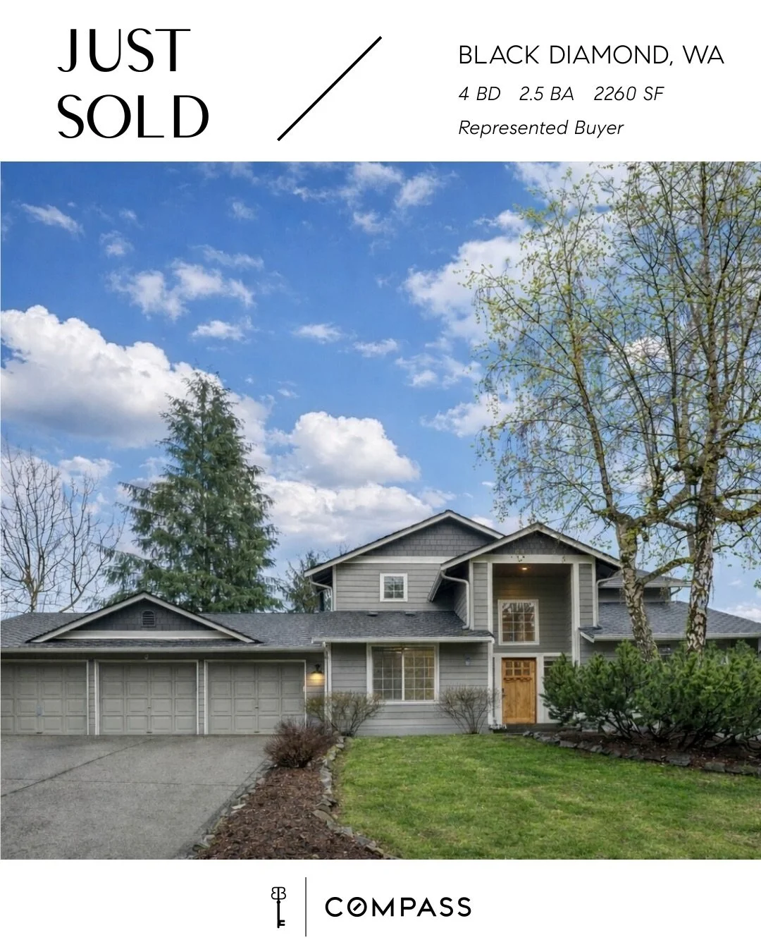 A Gem in Black Diamond, WA.

French doors, a gorgeous outdoor space, and room to do life (not to mention the pond). This home was made for living. Congrats to our buyers on purchasing this cool home! We know you&rsquo;ll get to experience so much lov