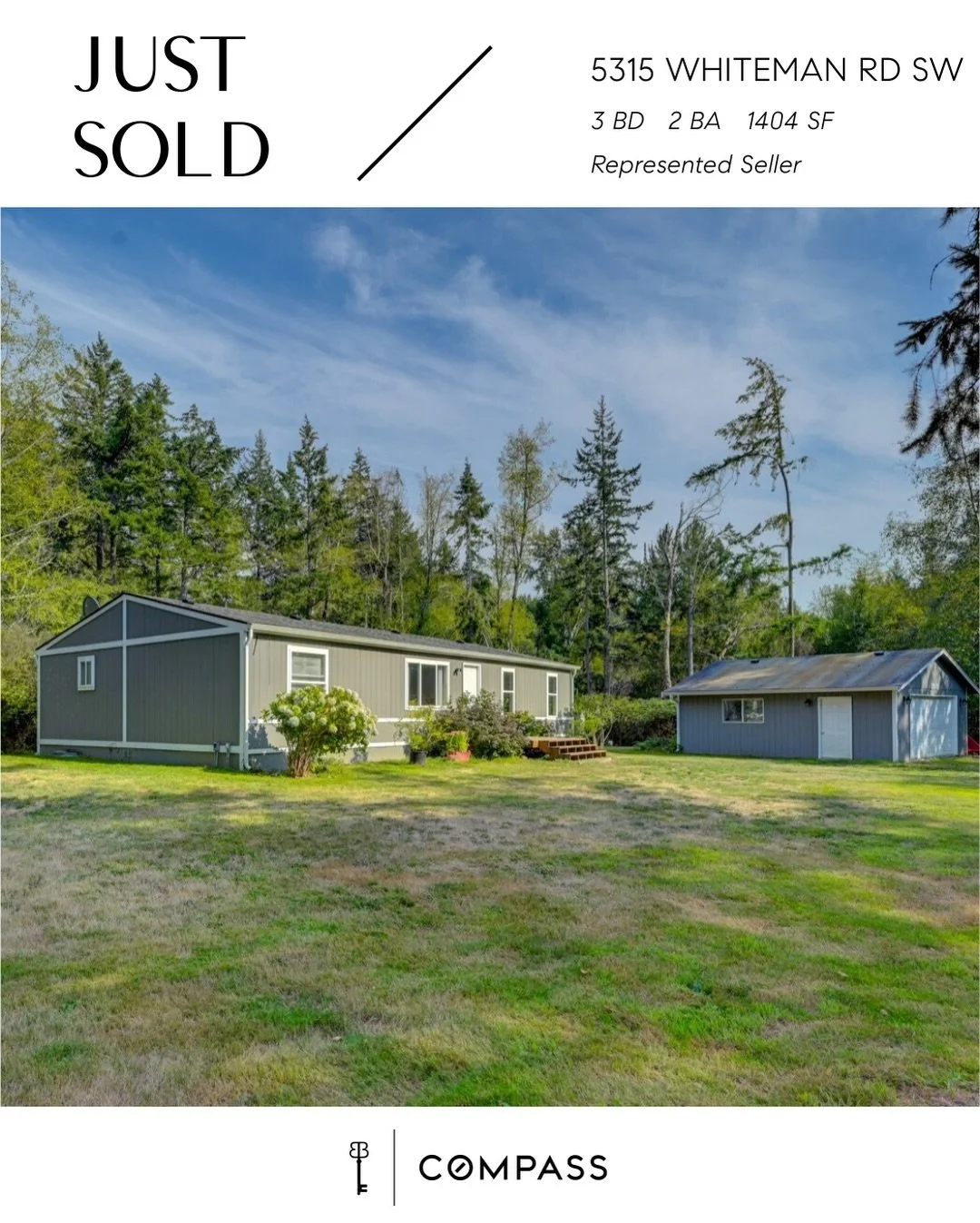 Property is kinda our thing... 😌

Sold in Longbranch, WA. 🥳 Congratulations to the new buyers on scoring this home! I In our book, 2 Acres of space = tons of potential. Congratulations to our seller on this life step! Thank you for working with us 