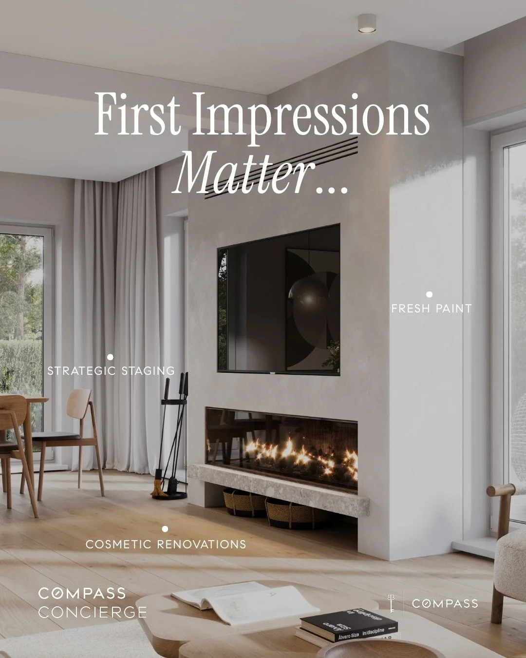 How do you actually know what home improvements matter?

Compass Concierge is in the know.

A Compass exclusive program allowing sellers to update their homes prior to market launch with no upfront costs. Fix up now, pay later. That way, you can get 
