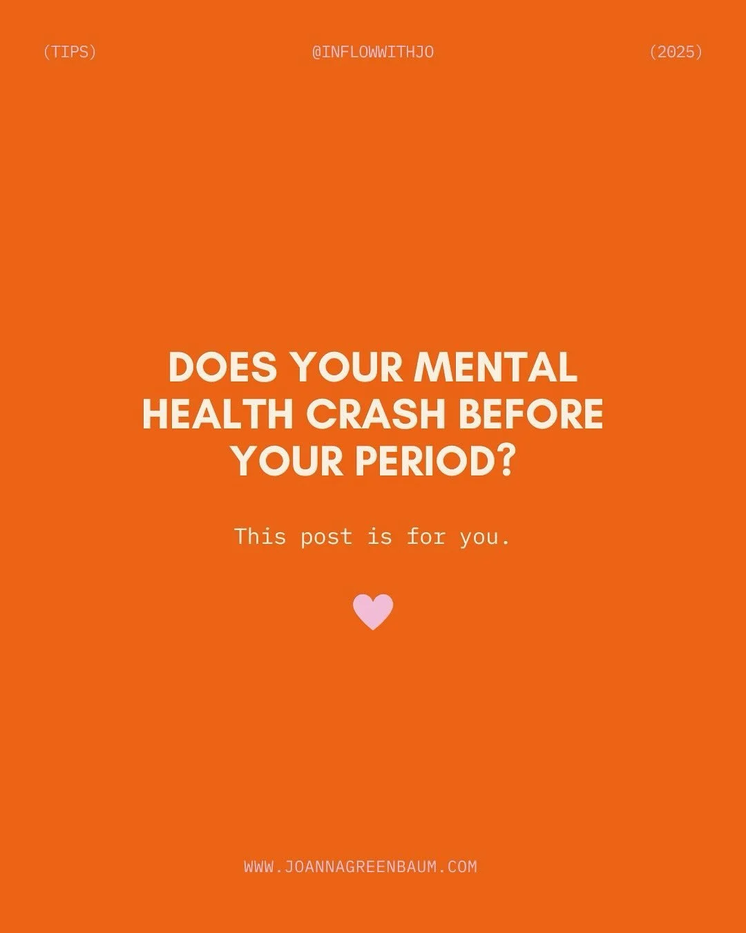 Is it PMS&hellip; or something more? 👀

If your mental health gets worse before your period&mdash; worse anxiety, depression, mood swings, OCD or even intrusive thoughts&mdash; it could be Premenstrual Exacerbation (PME).

💡 PME isn&rsquo;t a separ