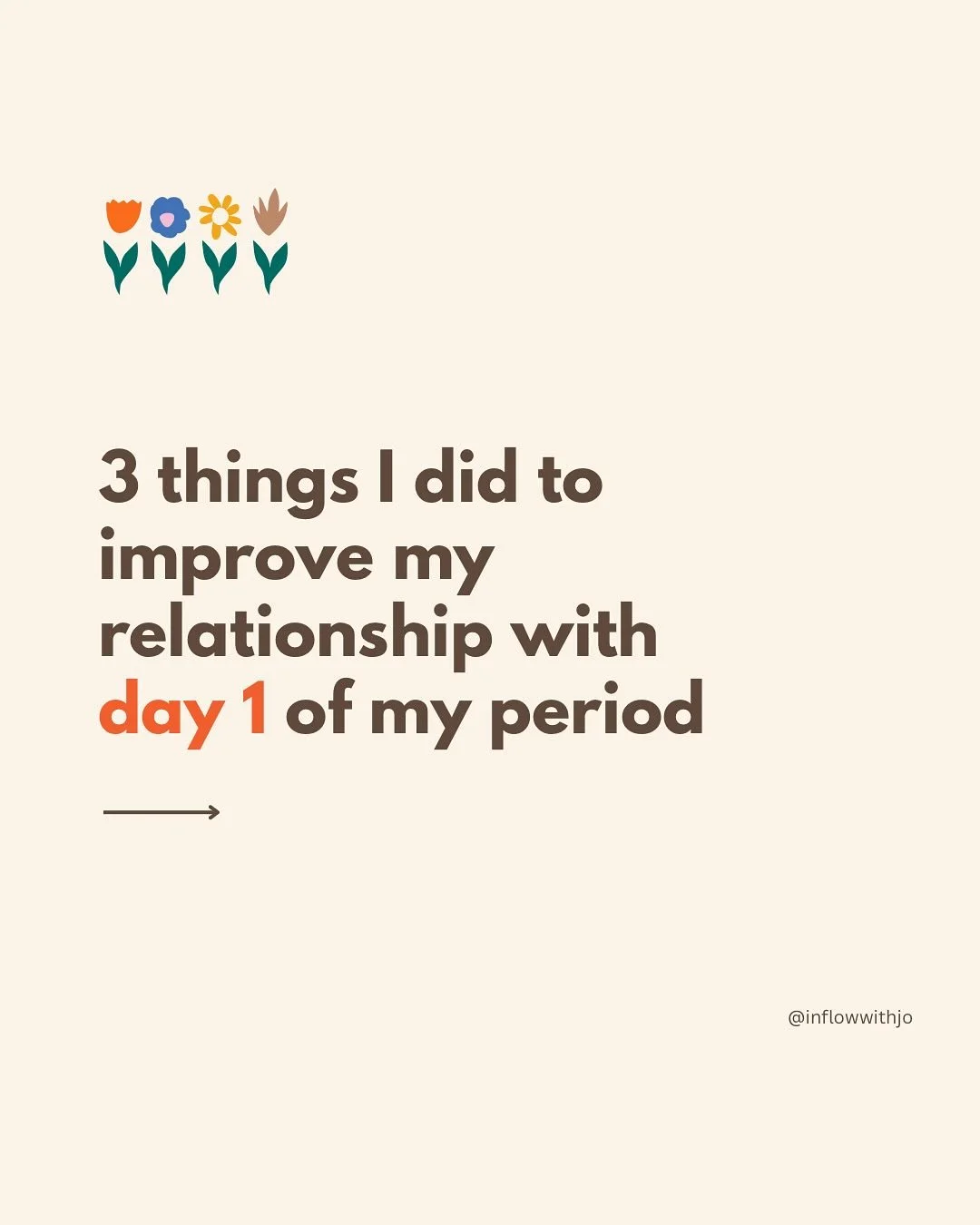 Day 1 of my period is always the most rough for me. While there are many things we can do for our overall menstrual health to prevent pain, sometimes it&rsquo;s just one of those months.   I always recommend not suffering through the pain. Take care 