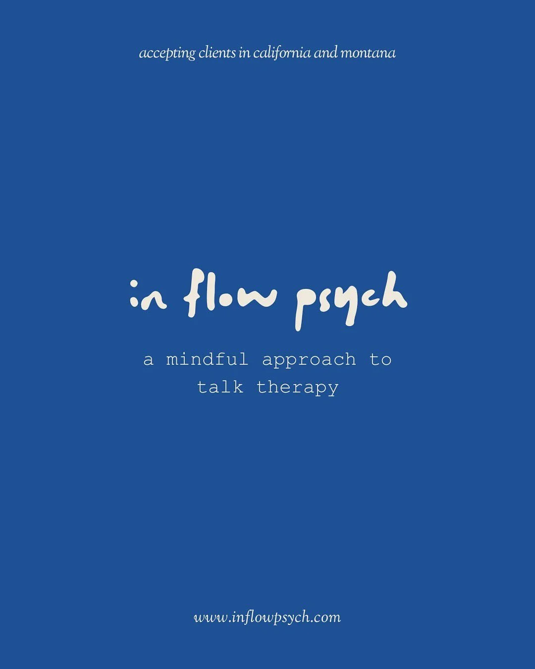 Hi friends, hope everyone is doing well out there. I wanted to come on here and share that I am opening my own therapy practice, In Flow Psychology. ✨

When you go to grad school to become a therapist there is no class offered for how to run your own