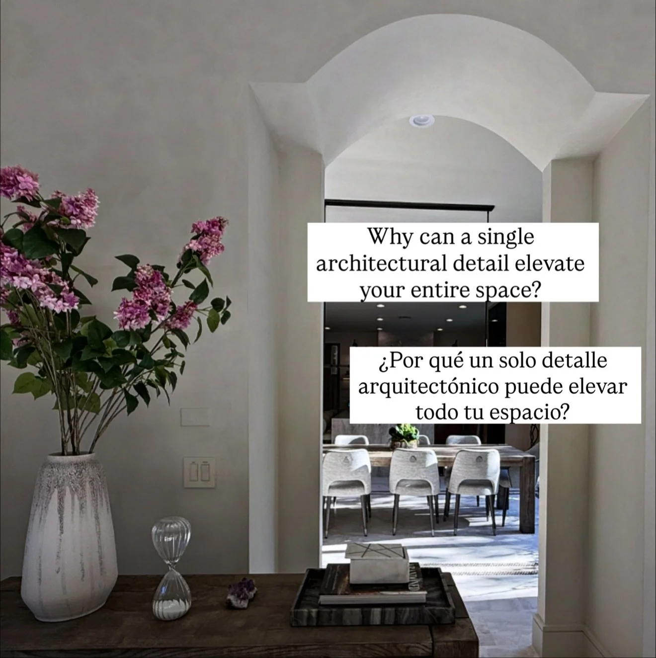 Sometimes the element that elevates a space isn&rsquo;t a piece of furniture&hellip; it&rsquo;s a thoughtful architectural detail.
A curve, a texture, a line that guides the eye and suddenly the room feels intentional, harmonious, and alive.

I love 