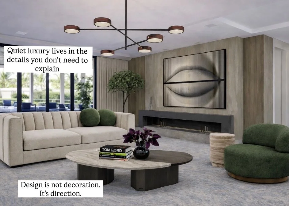 I always think about how someone will feel when they walk into a space like this
at the end of a long day.

The light.
The textures.
The visual quiet.

Design isn&rsquo;t about filling spaces.
It&rsquo;s about creating a refuge.

If this feels like h