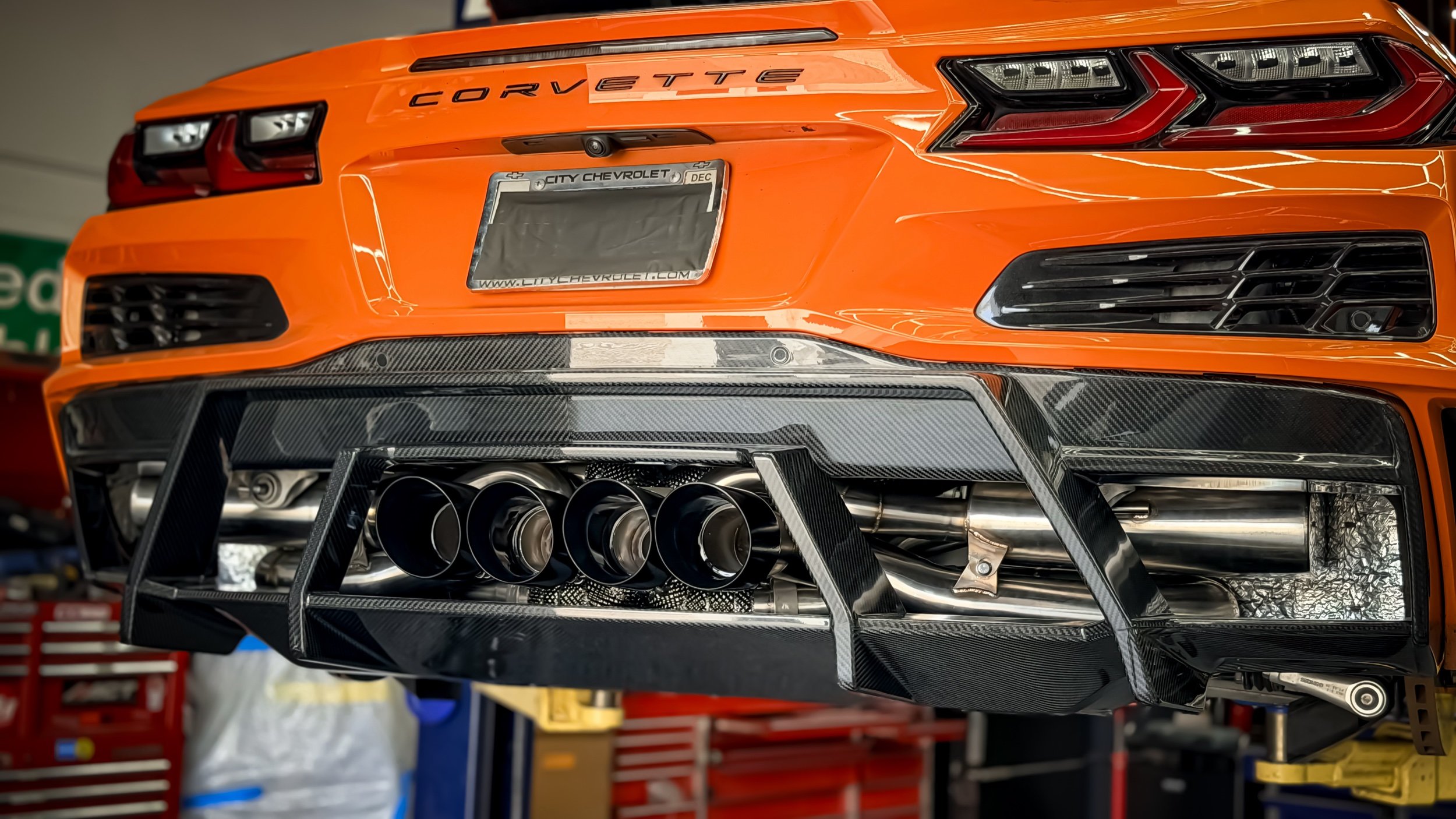 EXHAUST: Competition Carbon Z07R SC Exhaust, Sport Classic Exhaust for C8 Z06, ZR1, Z51/eRay