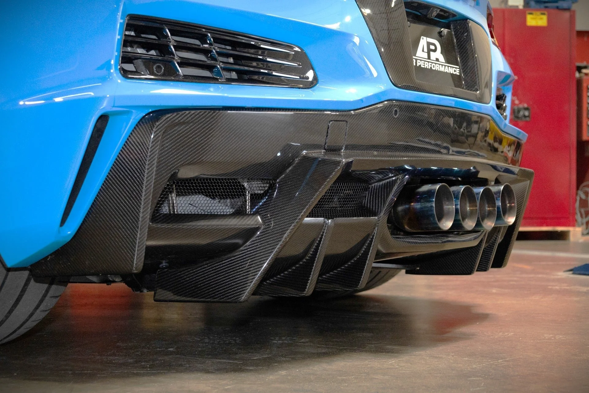 Carbon Fiber Rear Diffuser for Corvette C8 Z06 ZR1 E-Ray Grand Sport - APR Performance Carbon Fiber