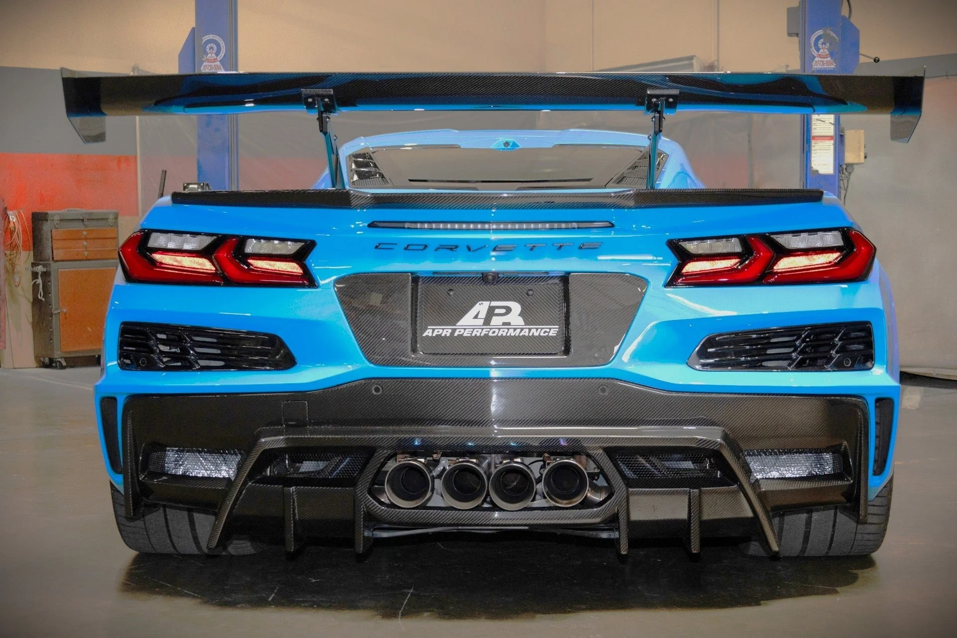 Carbon Fiber Rear Diffuser for Corvette C8 Z06 ZR1 E-Ray Grand Sport - APR Performance Carbon Fiber