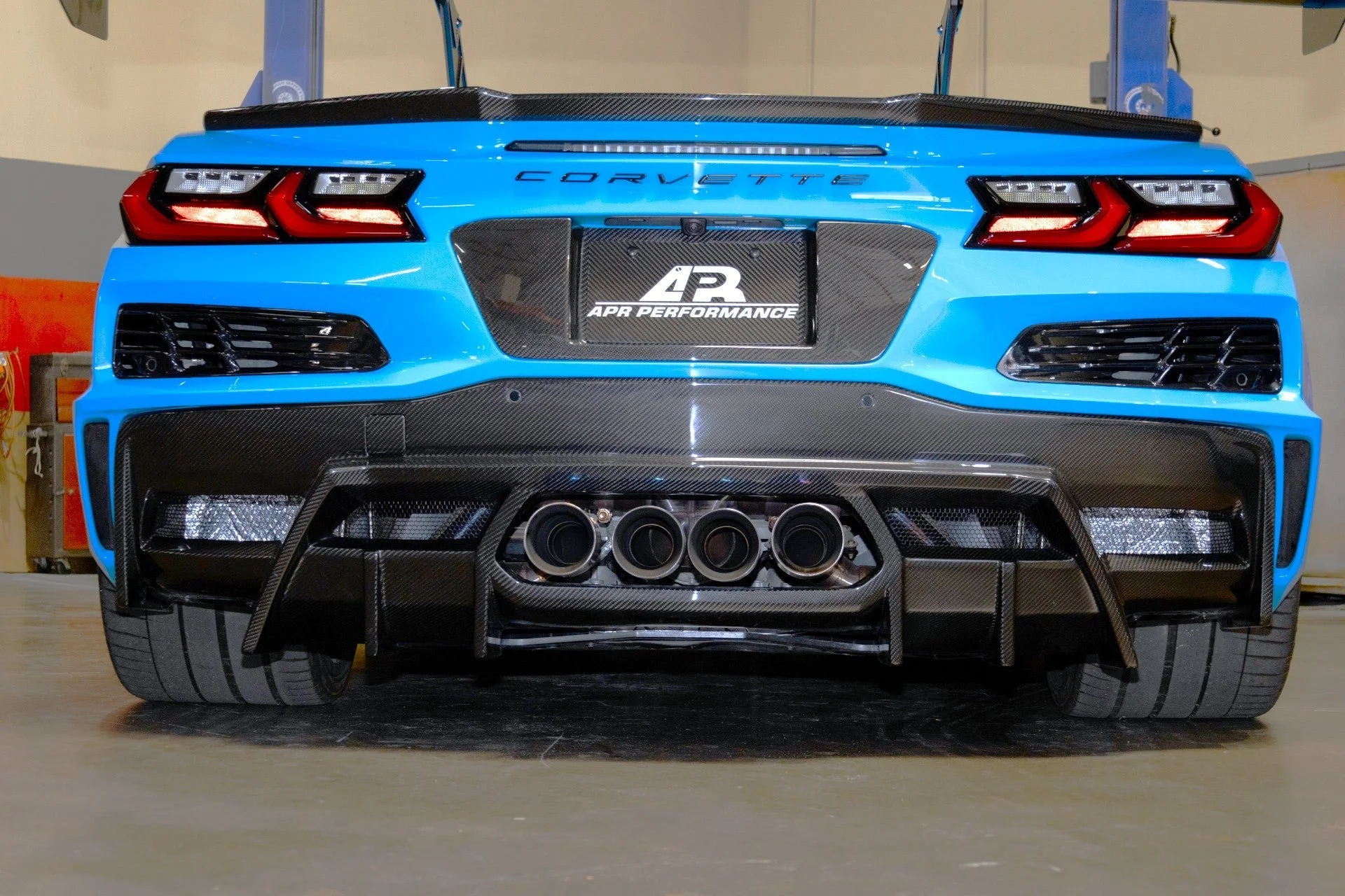 Carbon Fiber Rear Diffuser for Corvette C8 Z06 ZR1 E-Ray Grand Sport - APR Performance Carbon Fiber