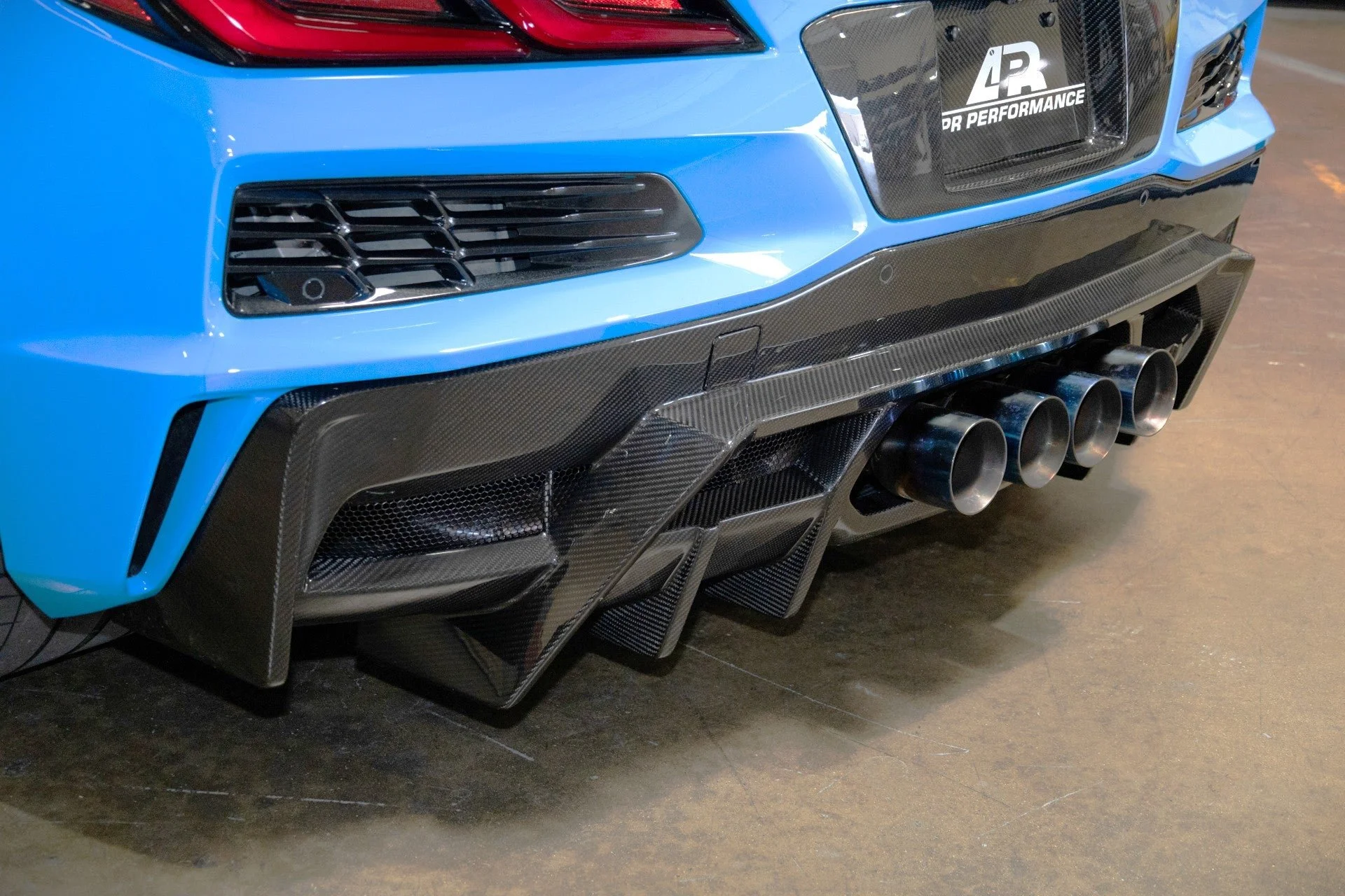 Carbon Fiber Rear Diffuser for Corvette C8 Z06 ZR1 E-Ray Grand Sport - APR Performance Carbon Fiber