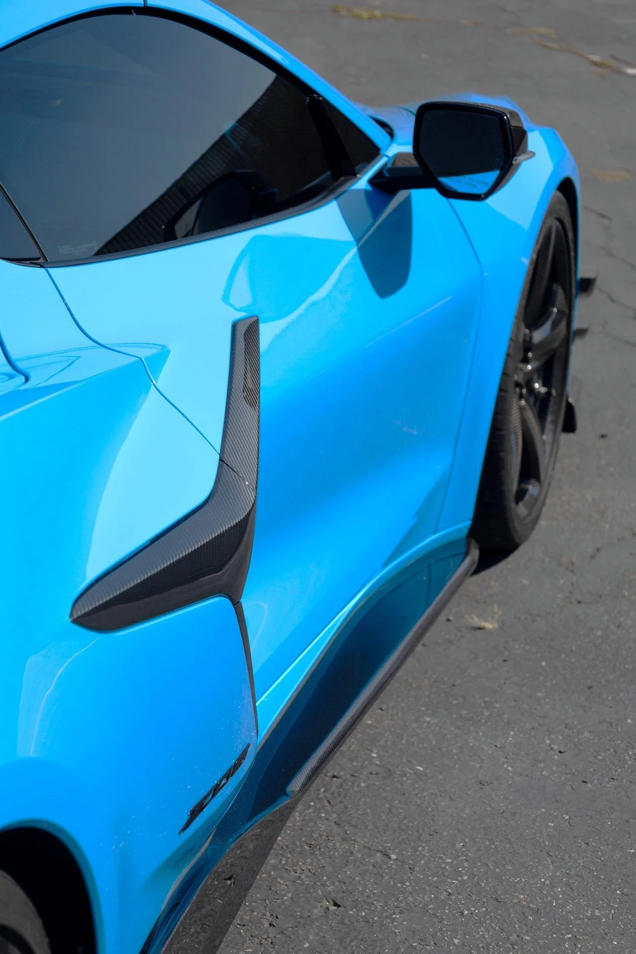 Carbon Fiber Side Rocker Extensions Side Skirts for Corvette C8 Z06 ZR1 E-Ray Grand Sport - APR Performance Carbon Fiber