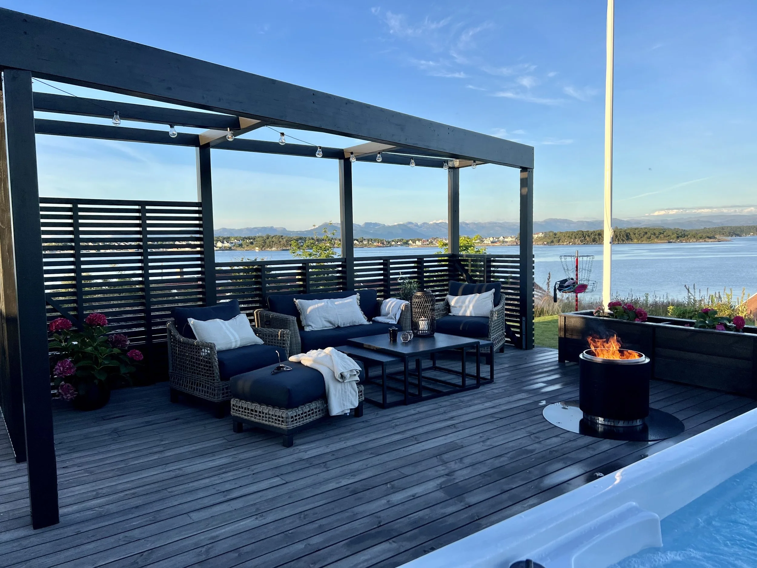 Pergola på utskikkstomt jyslafinehage