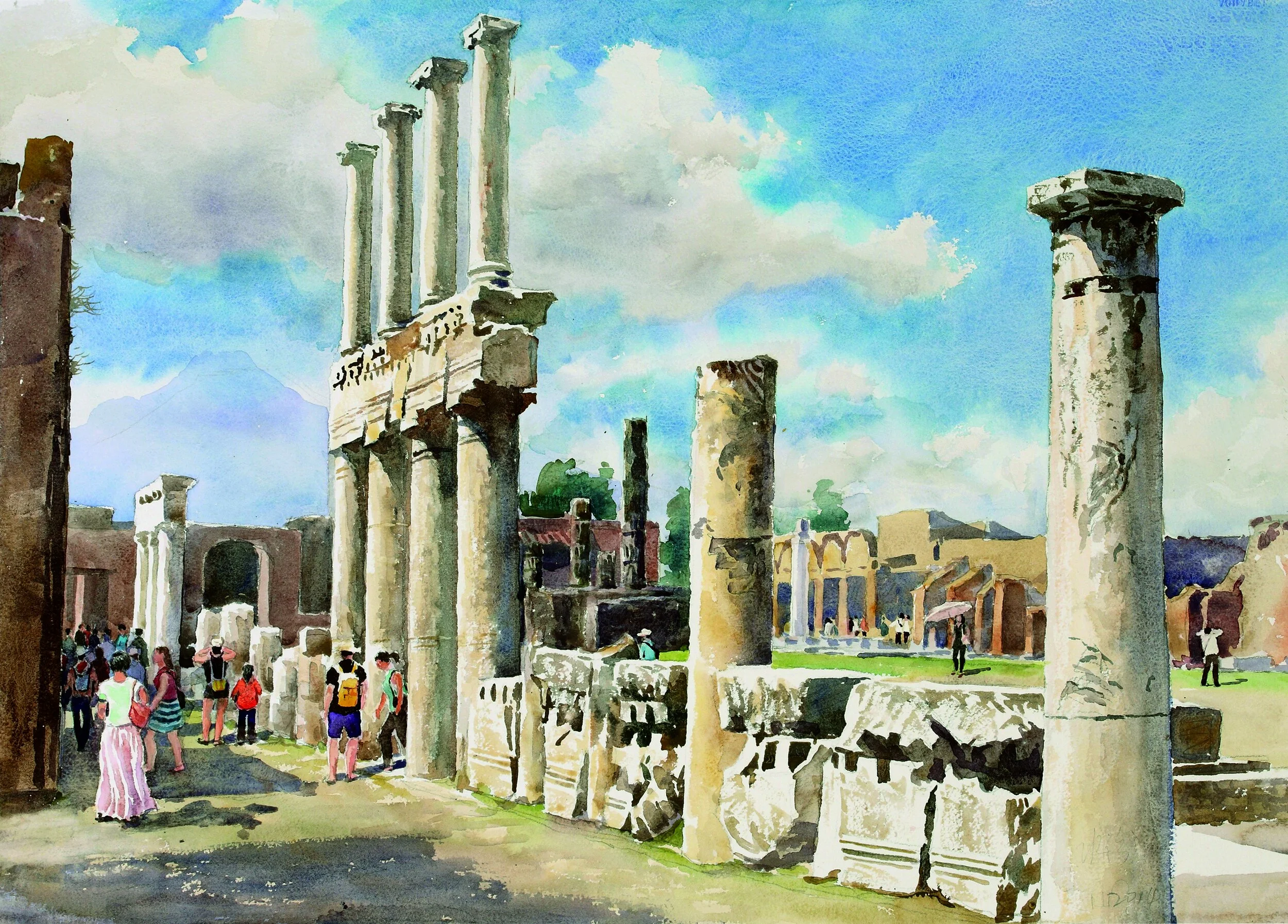 14庞贝古城遗址（55x75）2014.JPG