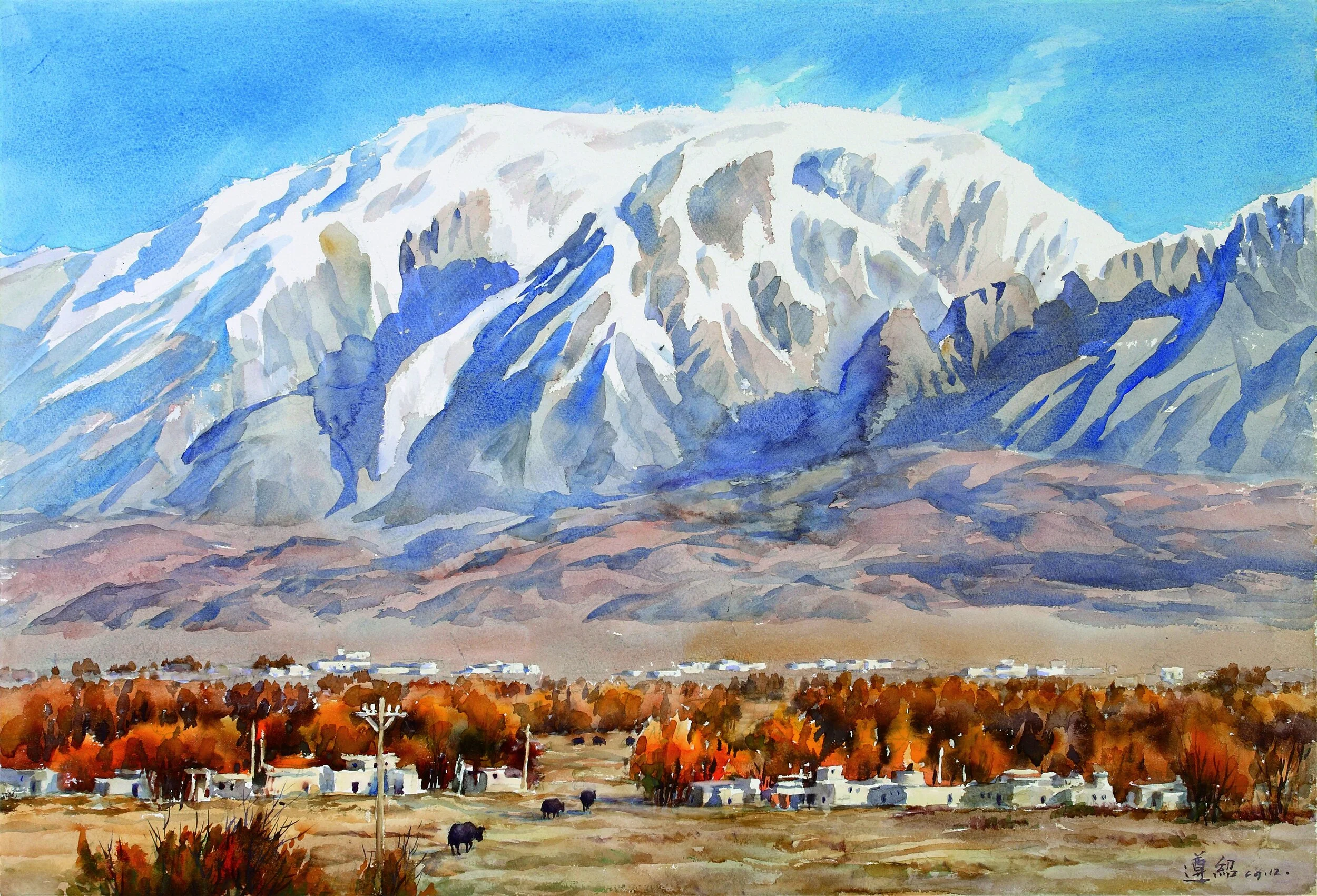 52天山之秋 之一（55X75）2006.JPG