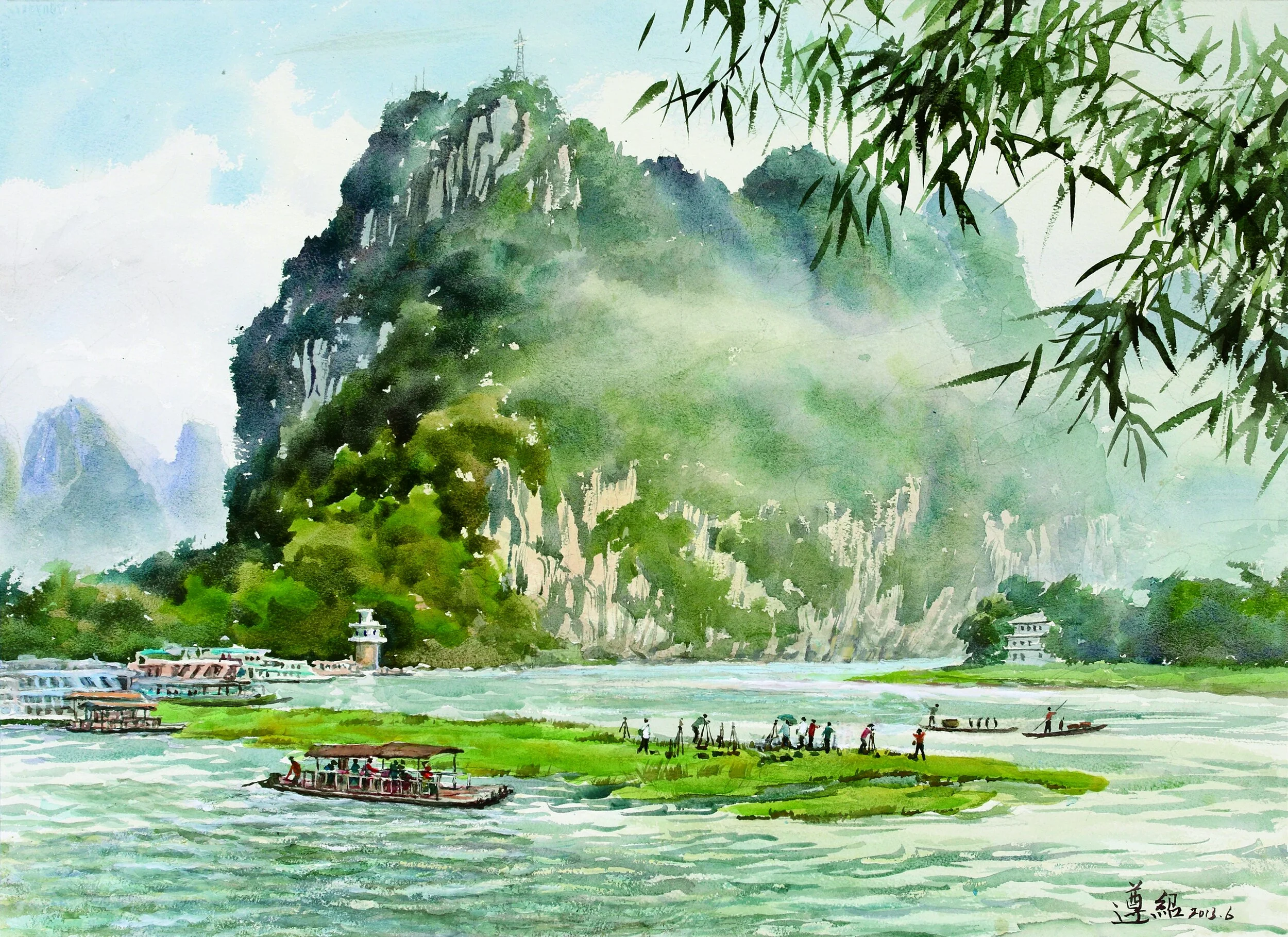 43漓江摄锦（55X75）2013.JPG