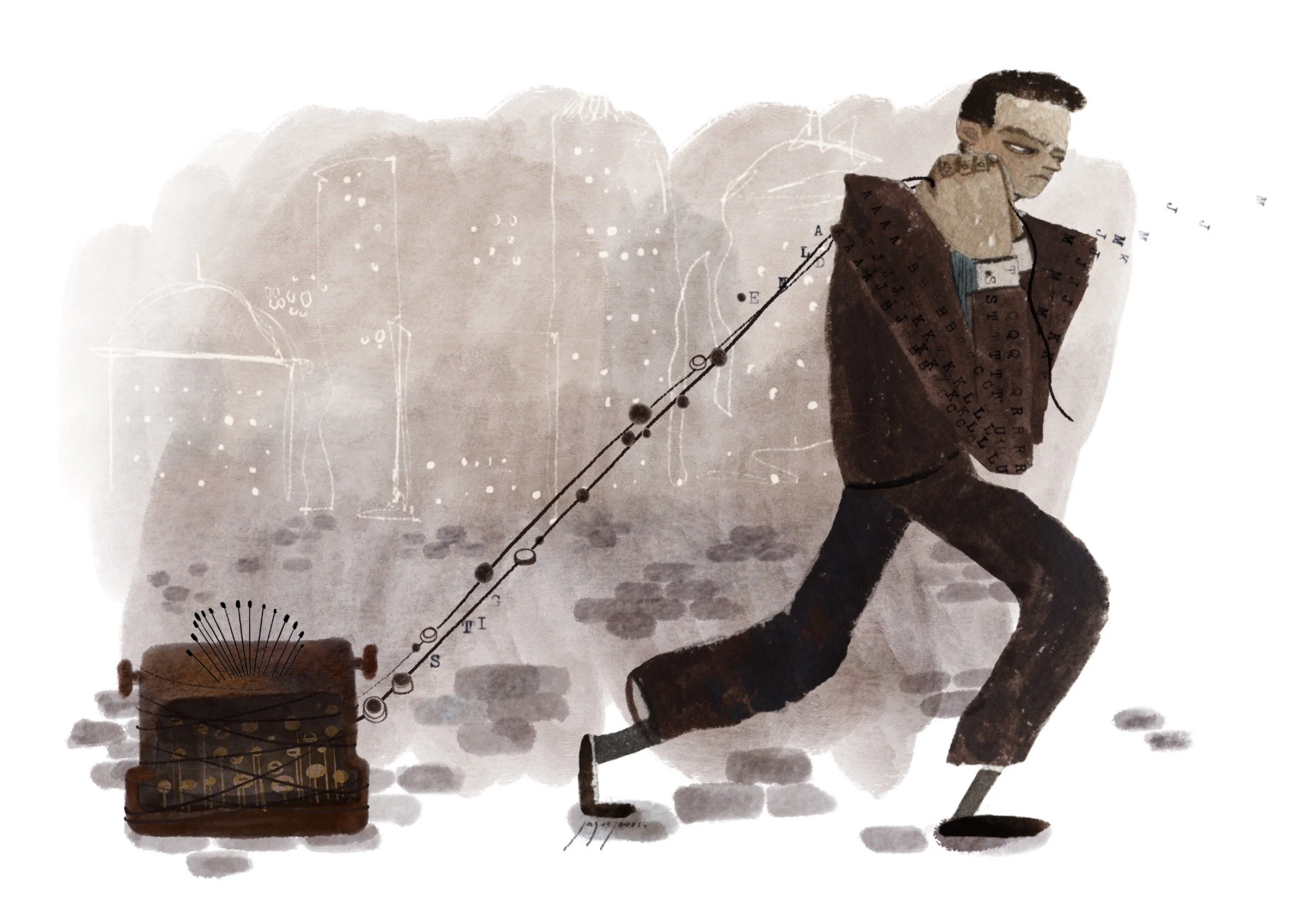 "El niño quemado y la máquina de escribir" written by Diego Courchay.
Published by Nexos, October 2022.