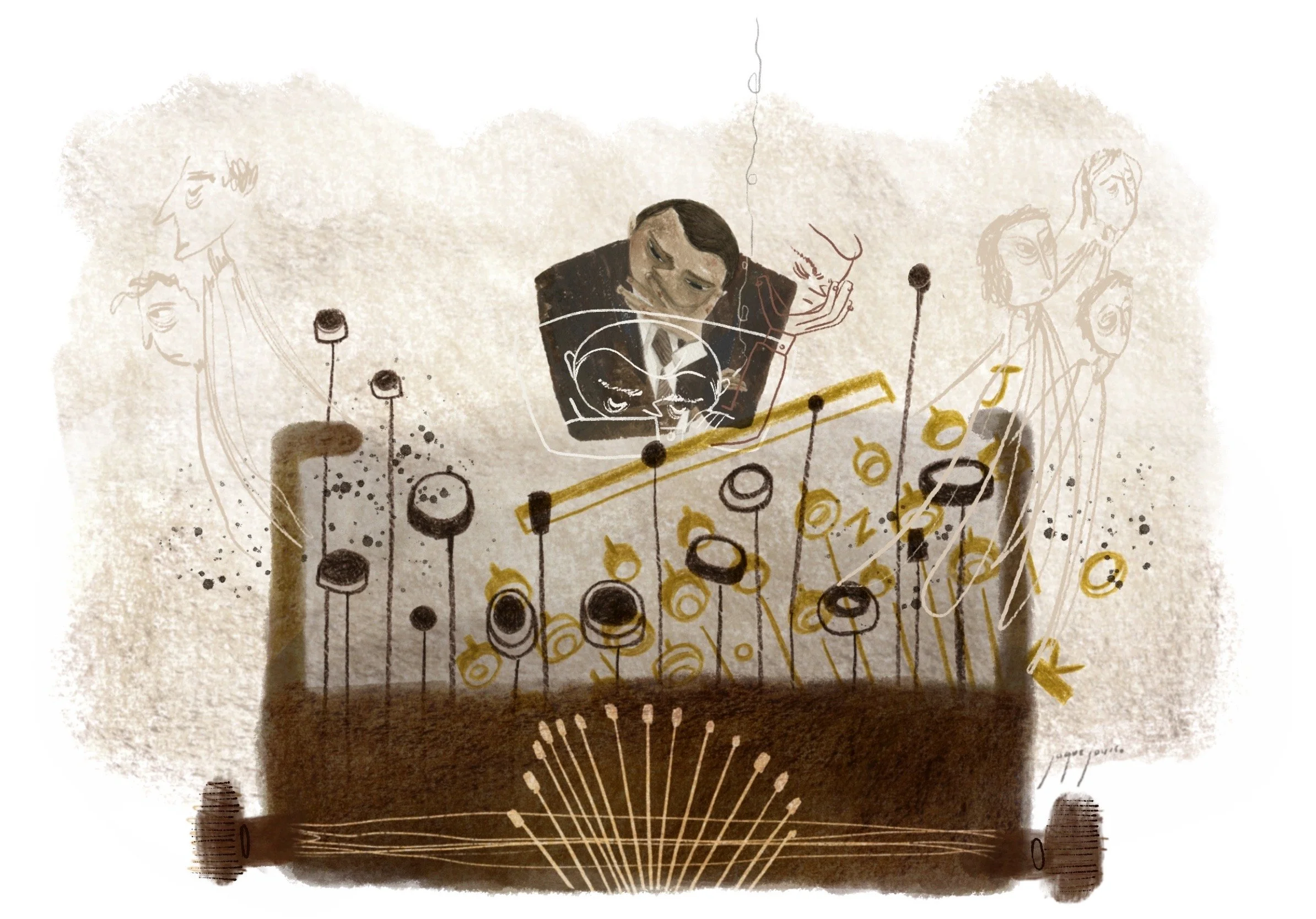 "El niño quemado y la máquina de escribir" written by Diego Courchay.
Published by Nexos, October 2022.