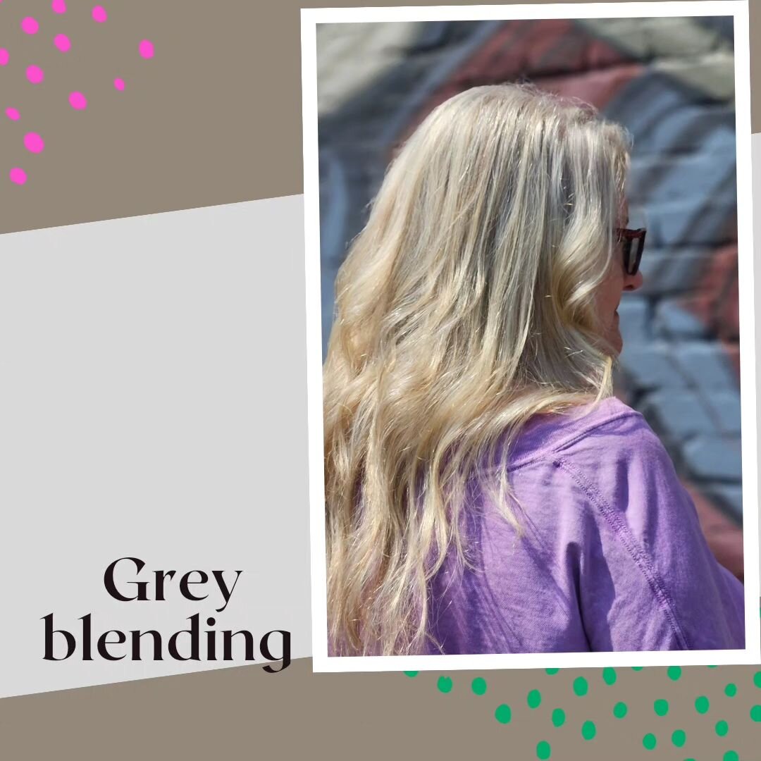 Golden Blonde babylights to blend the grey. 

@hairbytinarobinson 

#greyblending #yyjhairstylist #blonde #goldenblonde #wellahair #kevinmurphy #fernwood #freshcolor