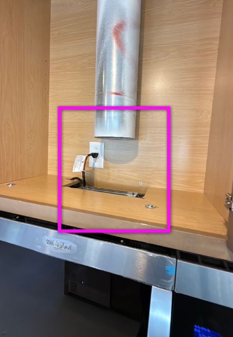 Disconnected Range Hood Duct in a New Construction Home in Las Vegas