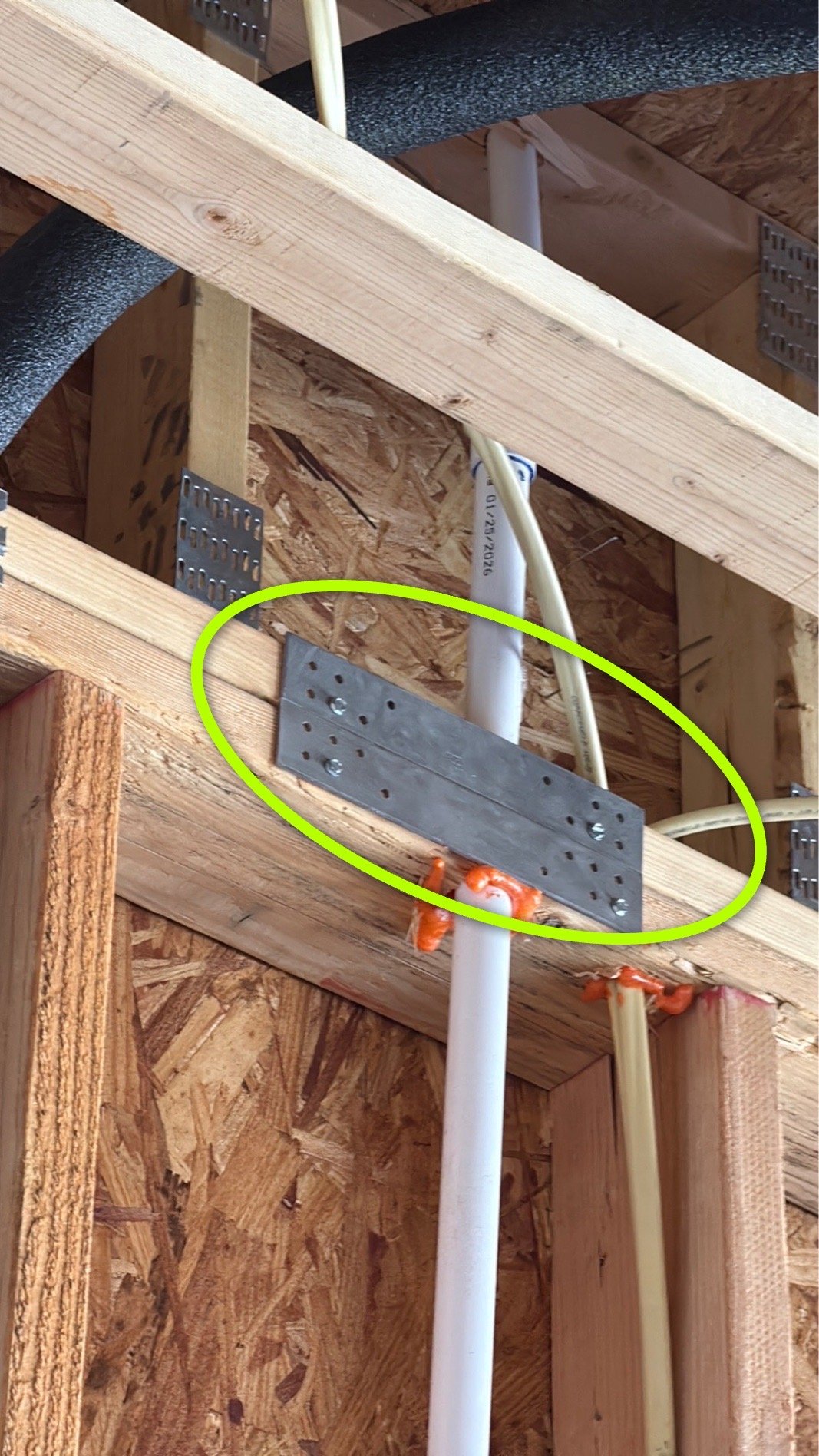 Large Fastener Heads on a Garage Strap