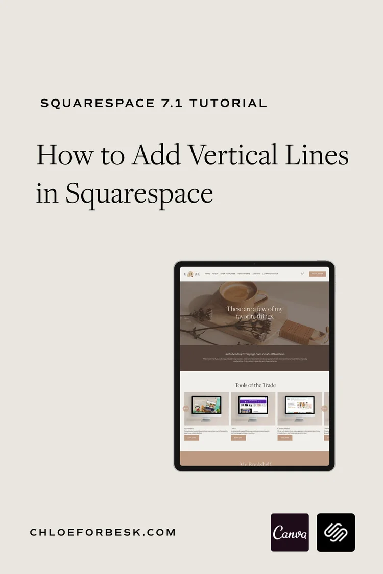 How To Add Vertical Lines In Squarespace — Chloë ForbesKindlen