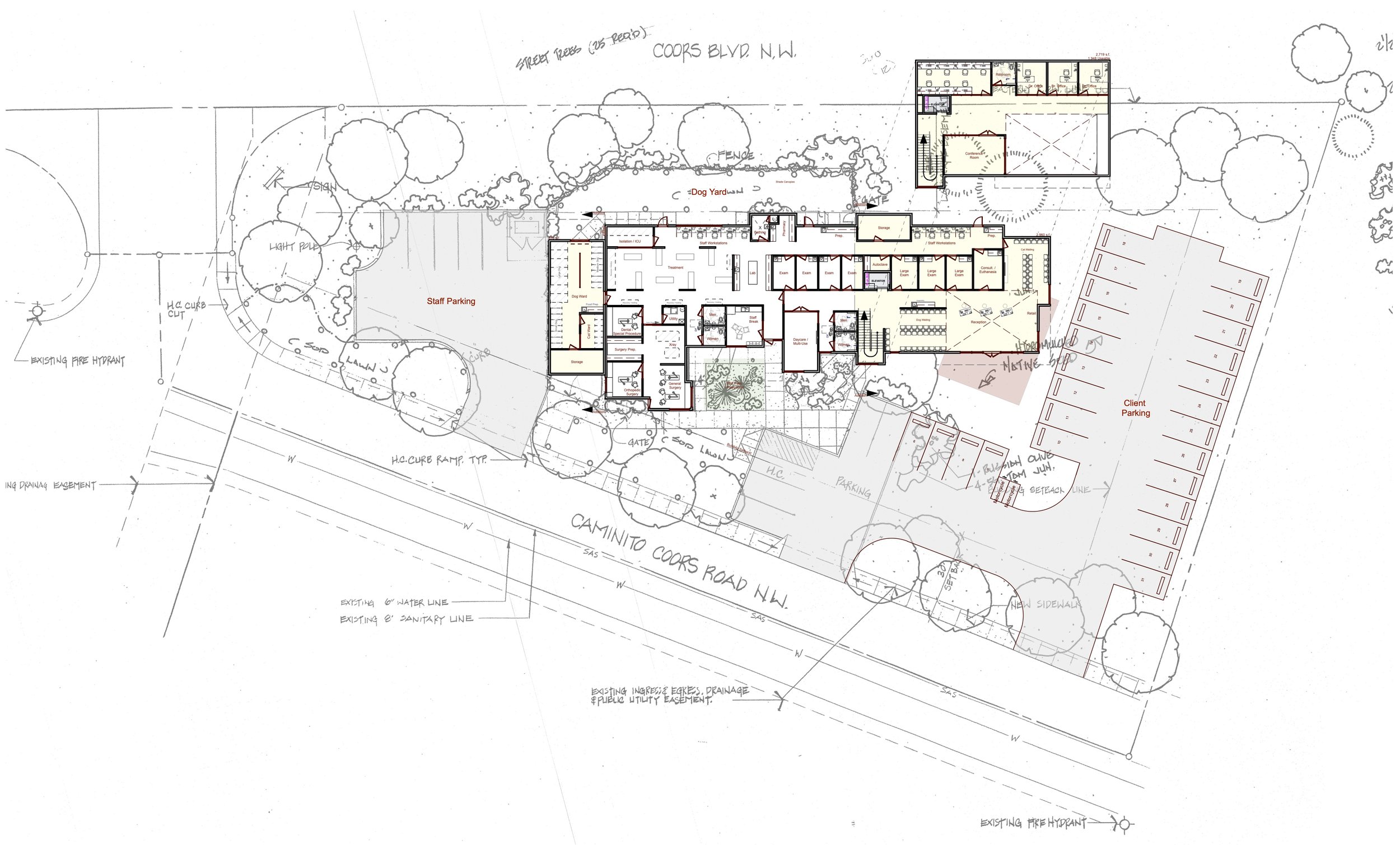 Site Plan w/ Floor Plan