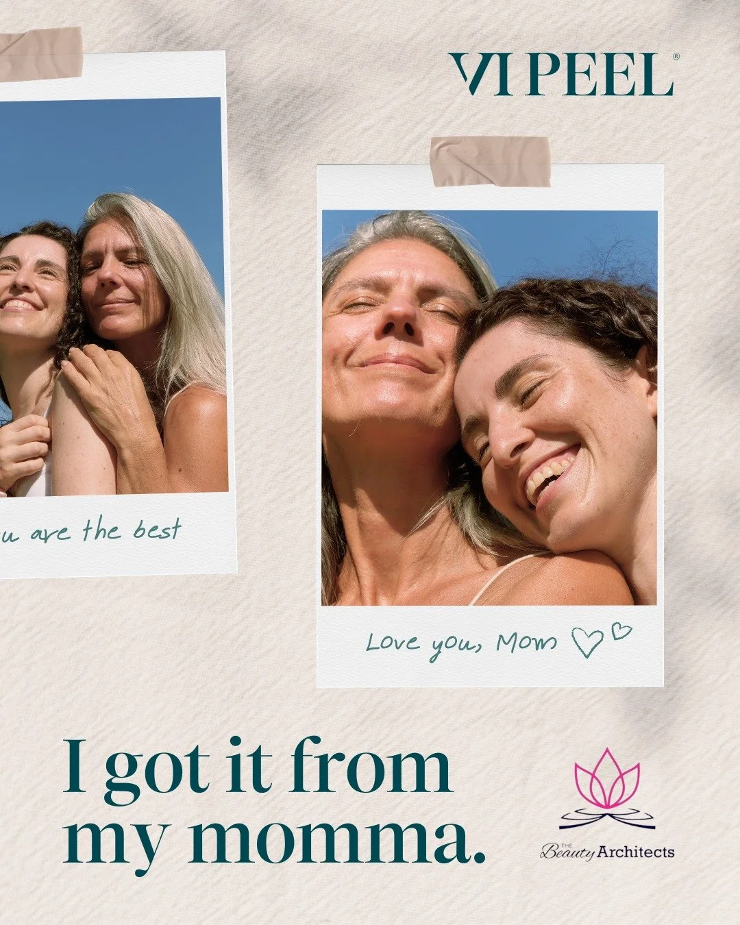 Where did you get that glow? From Mom, of course.✨

This Mother&rsquo;s Day, gift the glow with VI Peel&reg;&mdash;a skincare essential that transforms and revitalizes.

When you purchase a VI Peel&reg; series of 3 this summer, you&rsquo;ll receive a