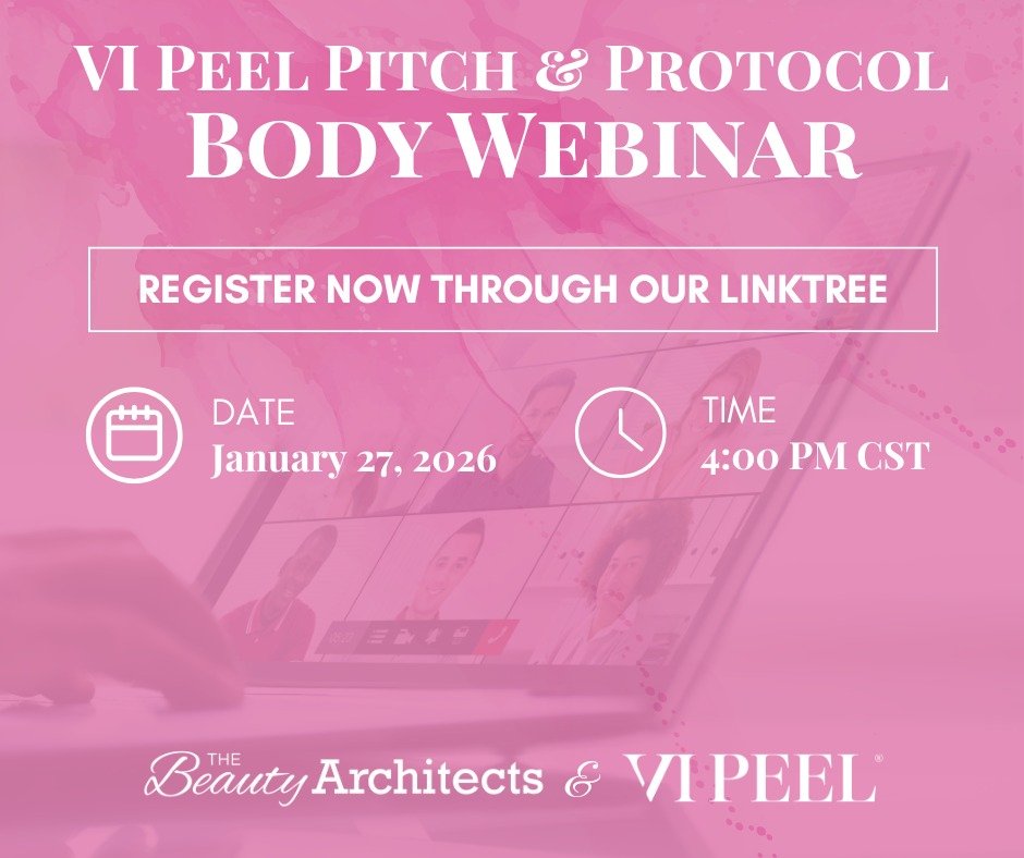 Join us for an exclusive 60-minute webinar and live demo designed for @vipeel partners looking to refine their VI Peel Body treatment.

📅 Tuesday, January 27, 2026
⏰ 4:00 PM CT

What you&rsquo;ll learn:
&bull; The why behind skin vitality and VI Pee