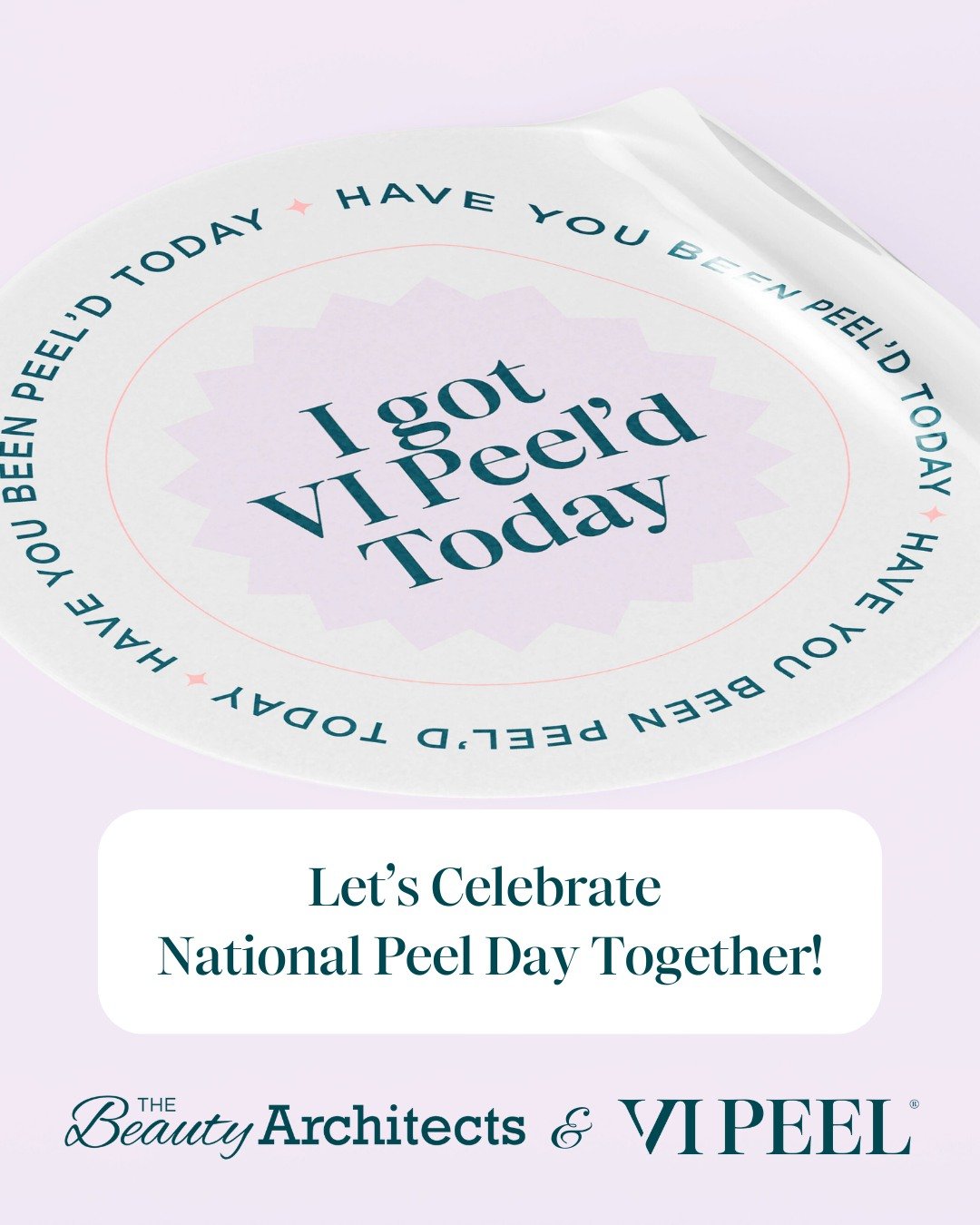 Happy National Peel Day! ✨
The perfect time to book your @vipeel&mdash;peel today and reveal a radiant glow tomorrow.

#VIPEEL #chemicalpeel #SkinVitality #smartpeptides #NationalPeelDay #glowwithVIPeel