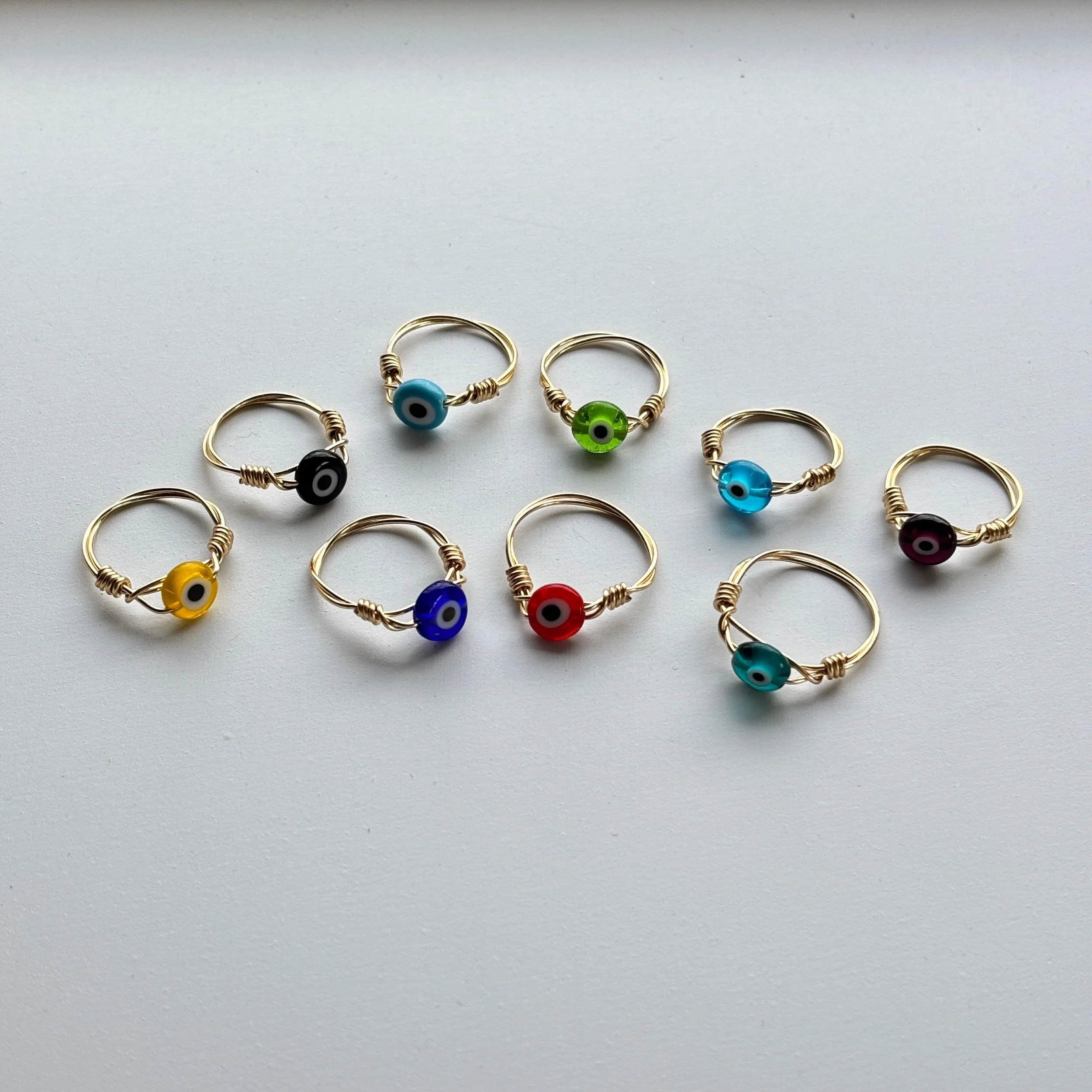 Golden Evil Eye Ring