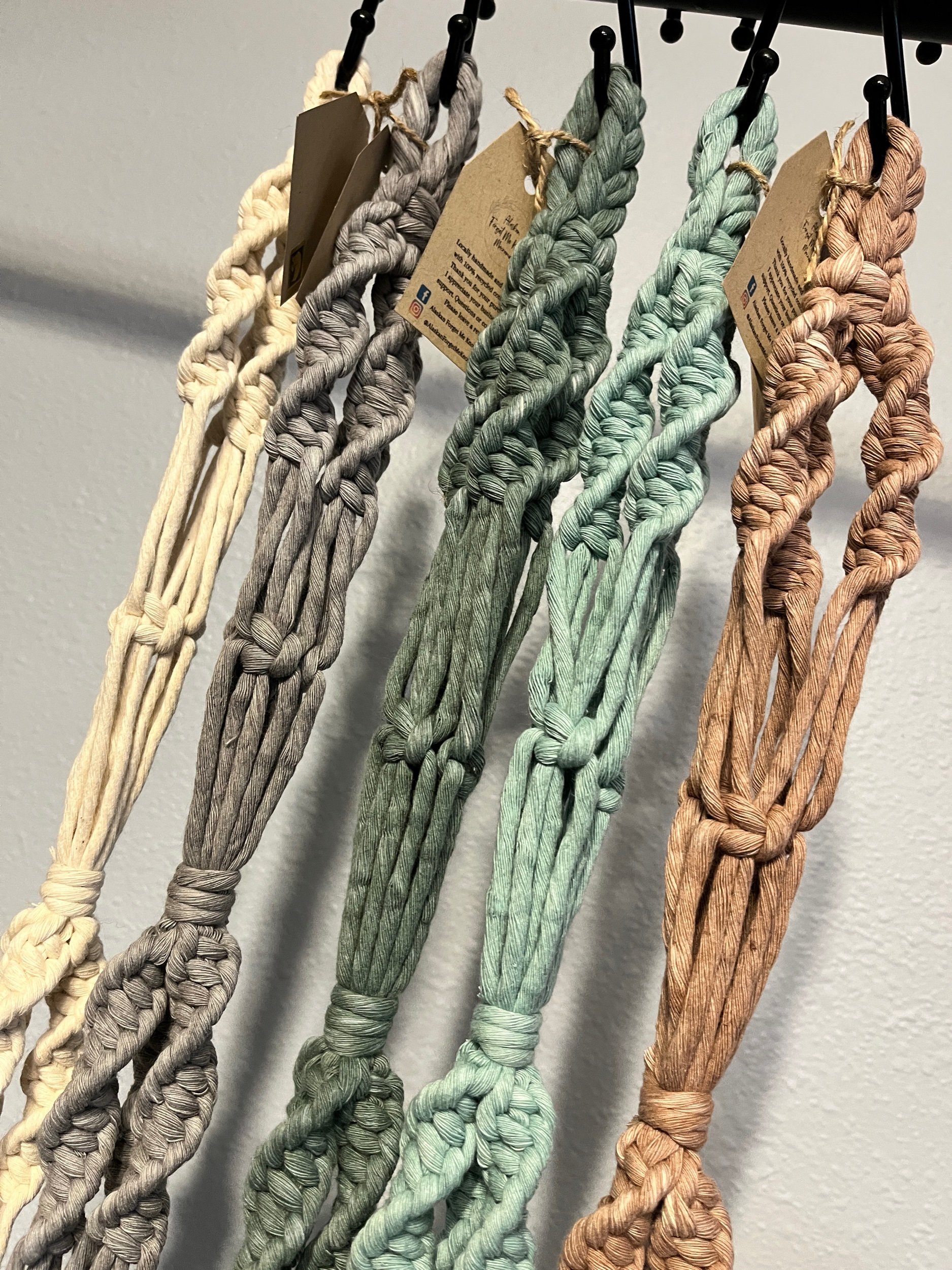 hand dyed triple kitchen herb hanger