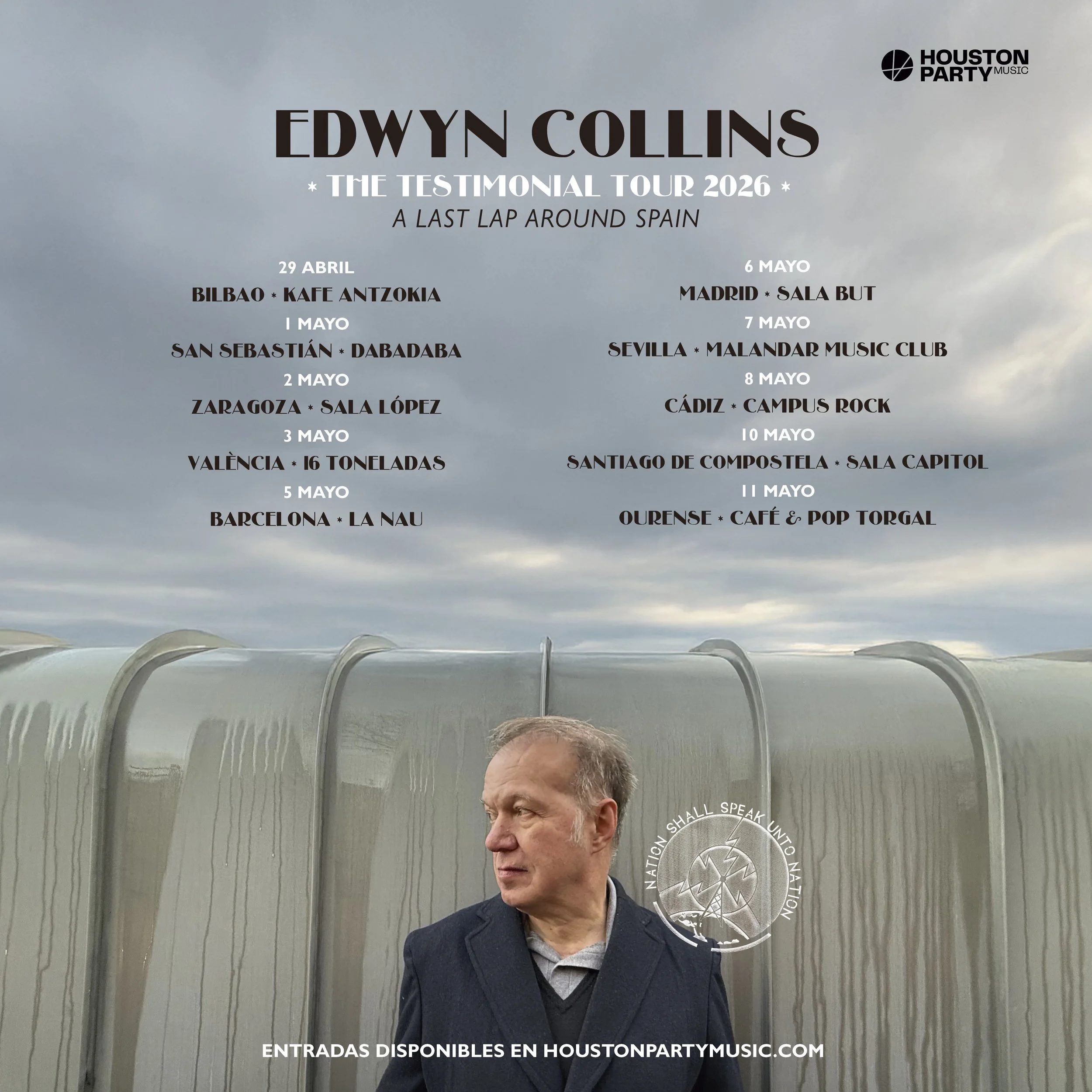 THE TESTIMONIAL TOUR HEADS TO SPAIN in spring 2026