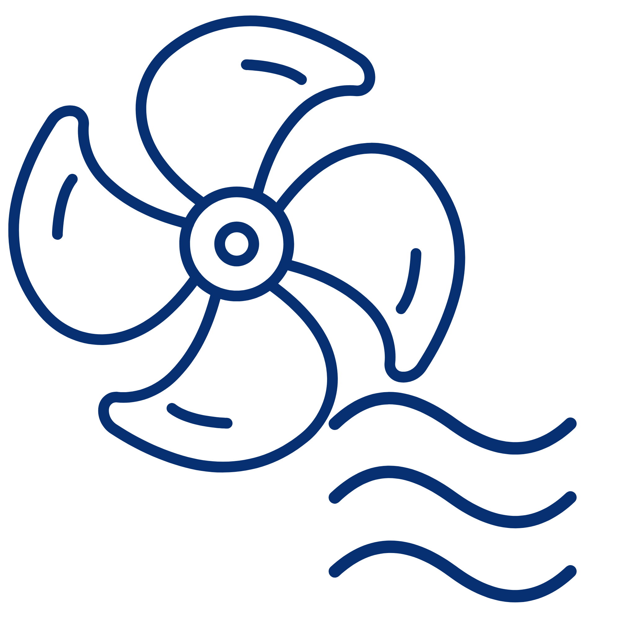 Illustration of a circular saw blade with a blue outline, showing teeth around the edge, and a central hub.