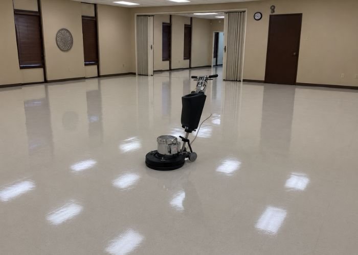 freshly waxed floors from Dcs
