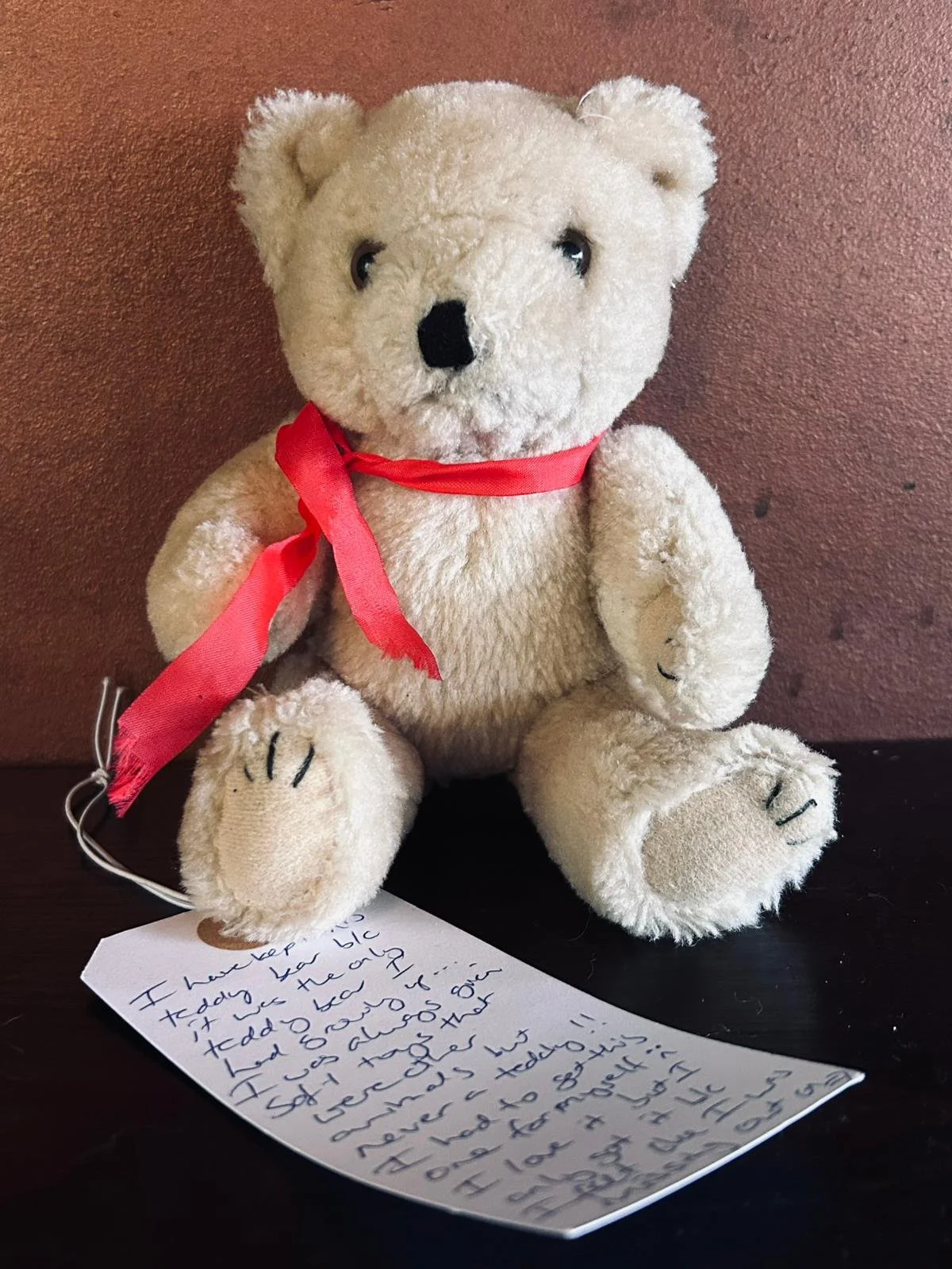 Teddy With Red Ribbon