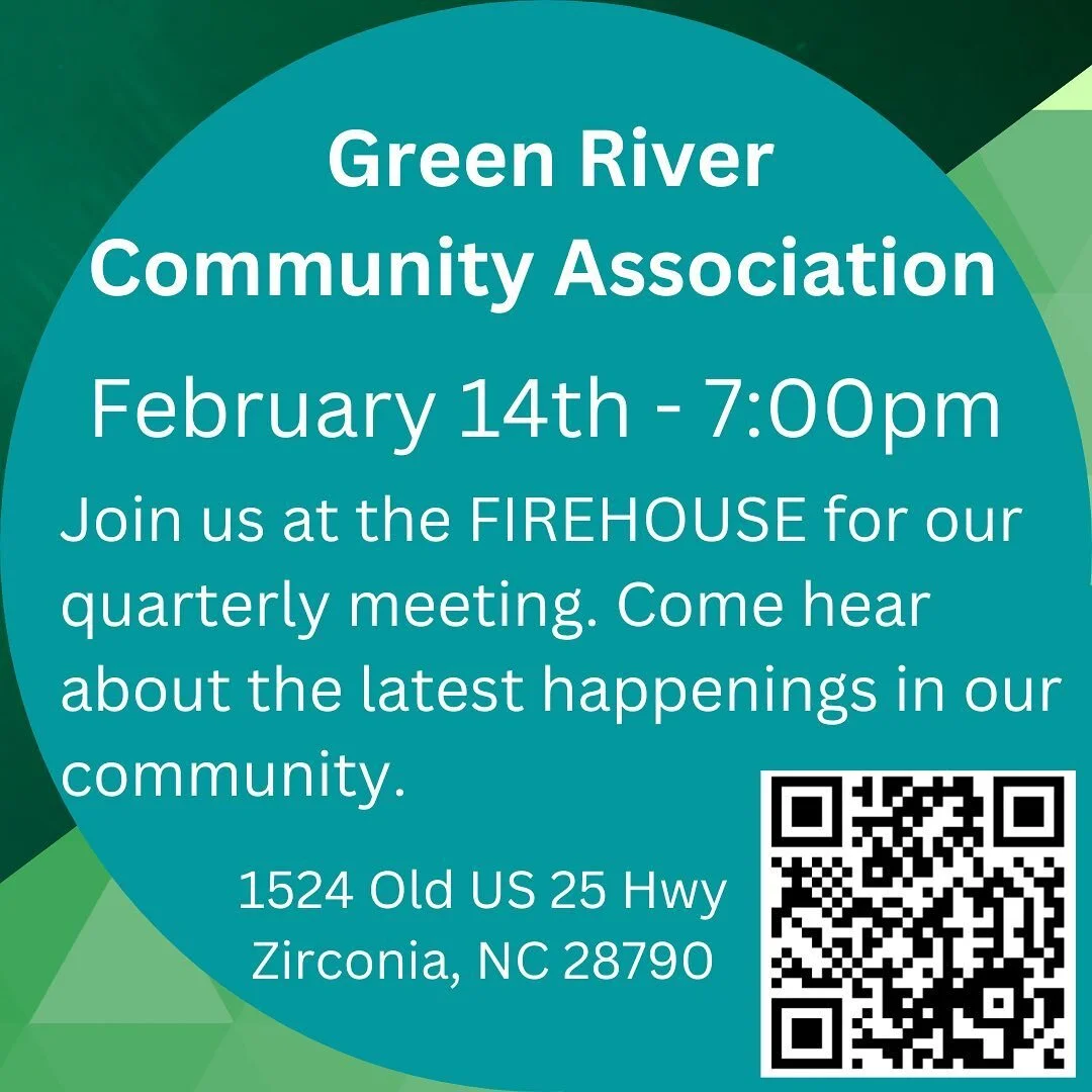 Tuesday February 14th at 7pm. Quarterly Community Meeting at the Firehouse! 1524 Old US 25 Hwy
