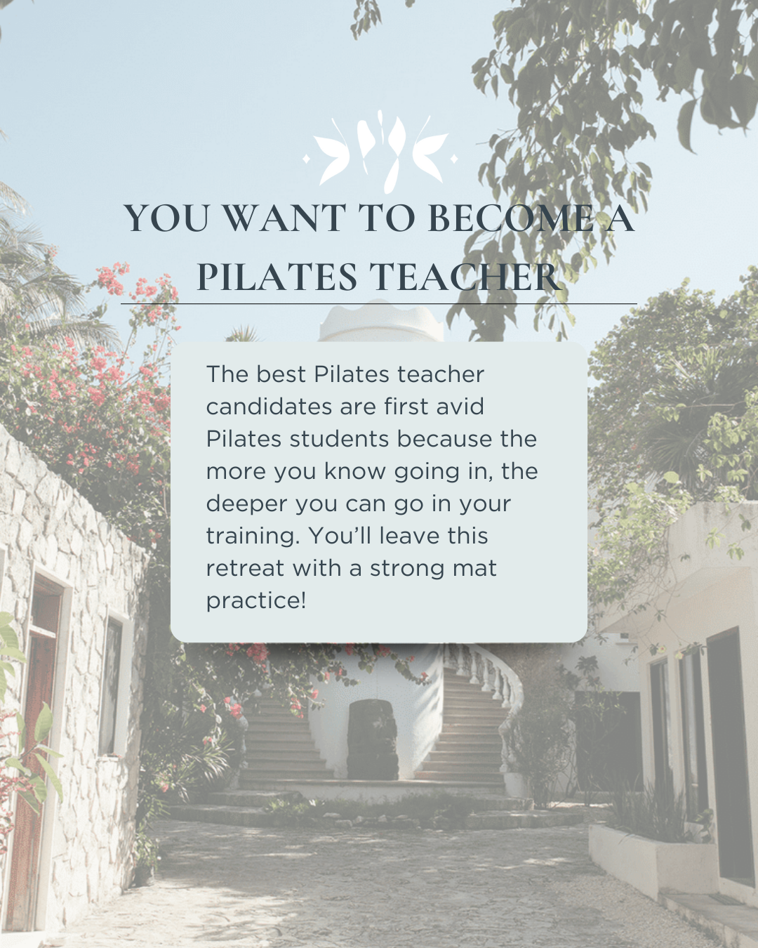 The lush courtyard at Copal Retreats in Tulum.