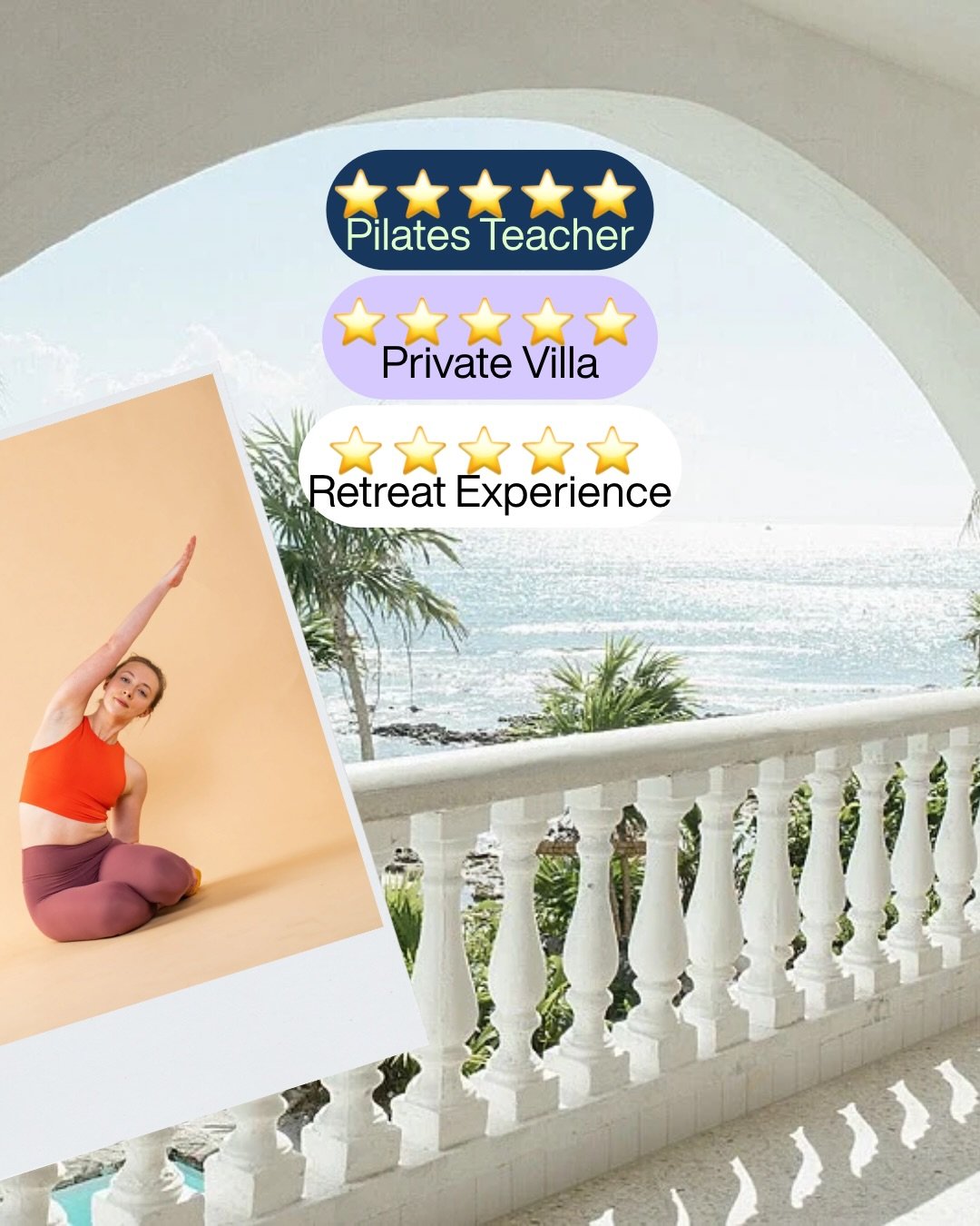 This 5 ⭐️ experience can be yours this October 20-26th!

Join me in Riviera Maya, MX for an all-inclusive week of Pilates, relaxation, cultural and nature excursions. Return home refreshed and reconnected with yourself and new friends!

Want to conne