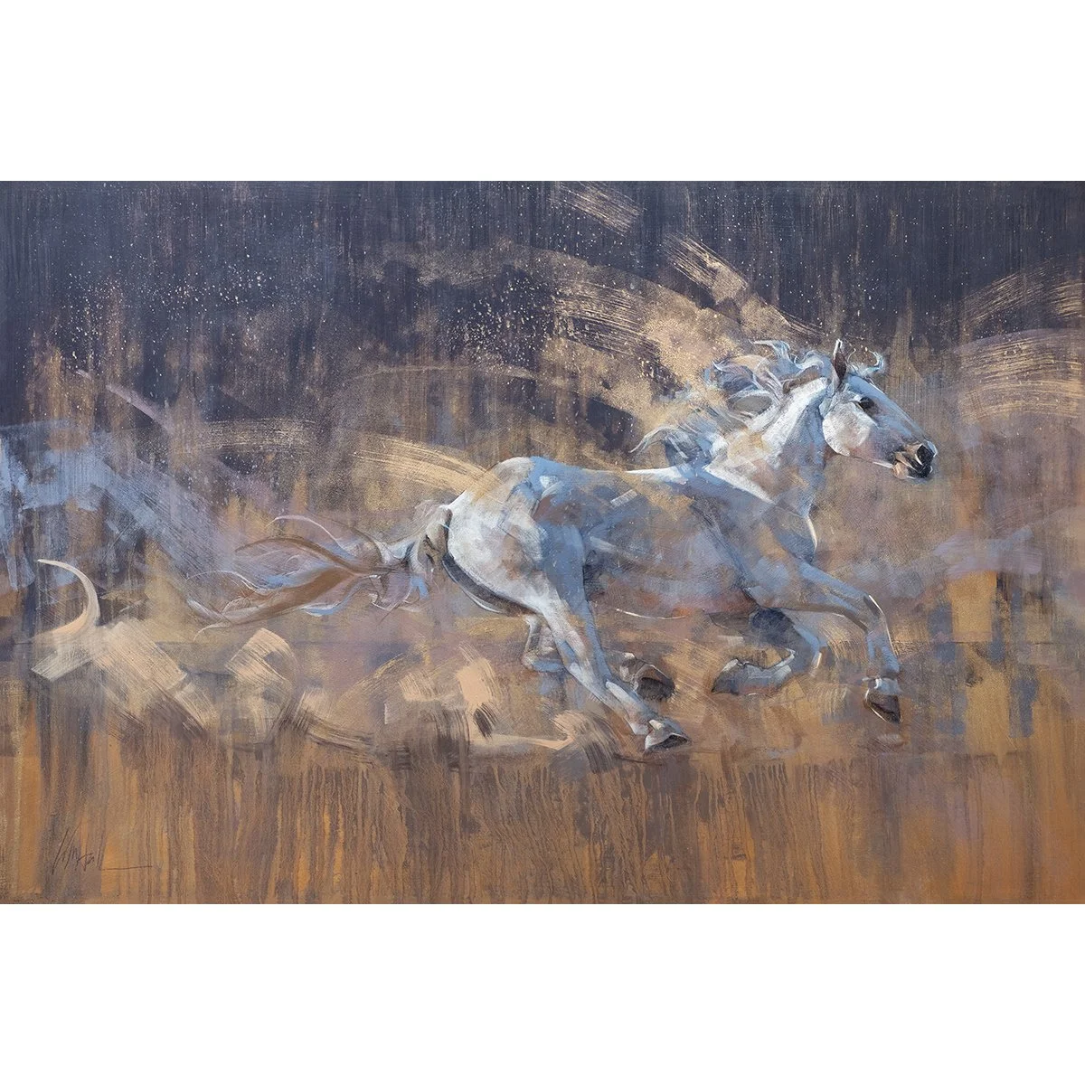 Lightning in My Heels 8" x 12" Canvas Print