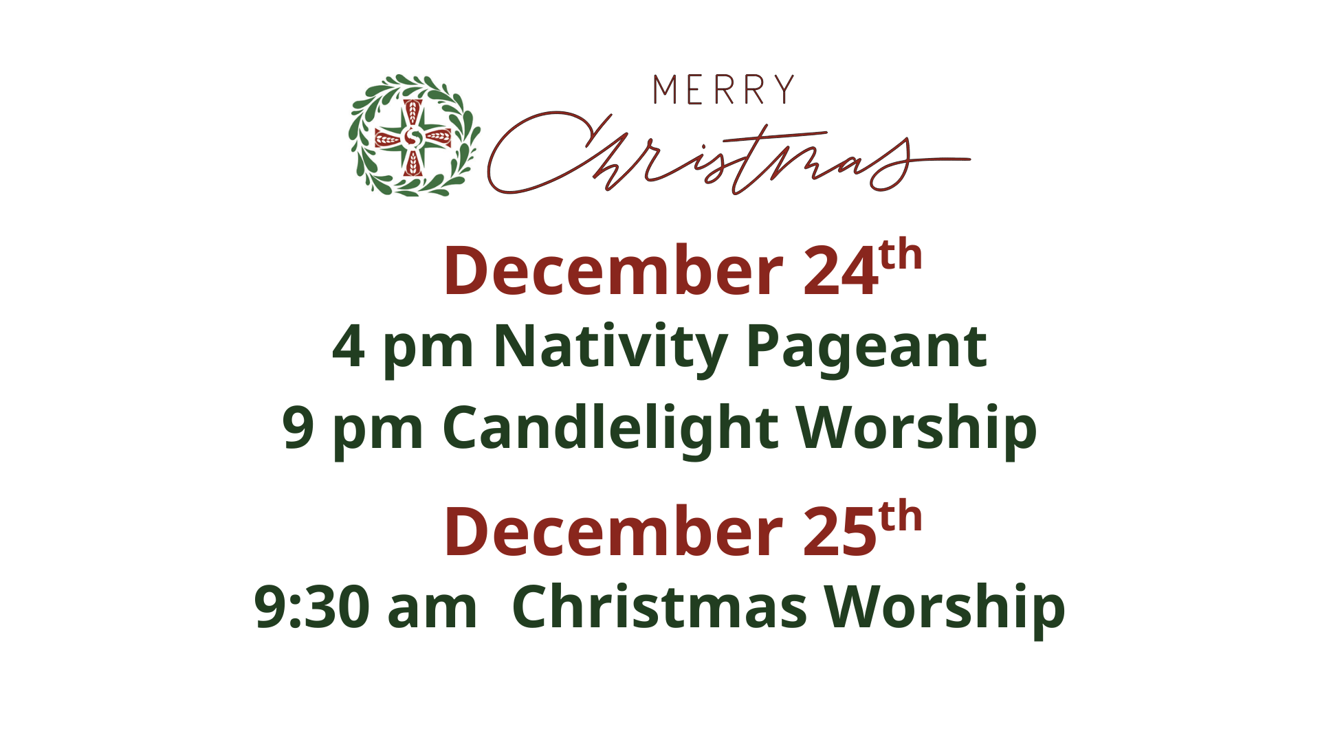 Christmas Day Worship