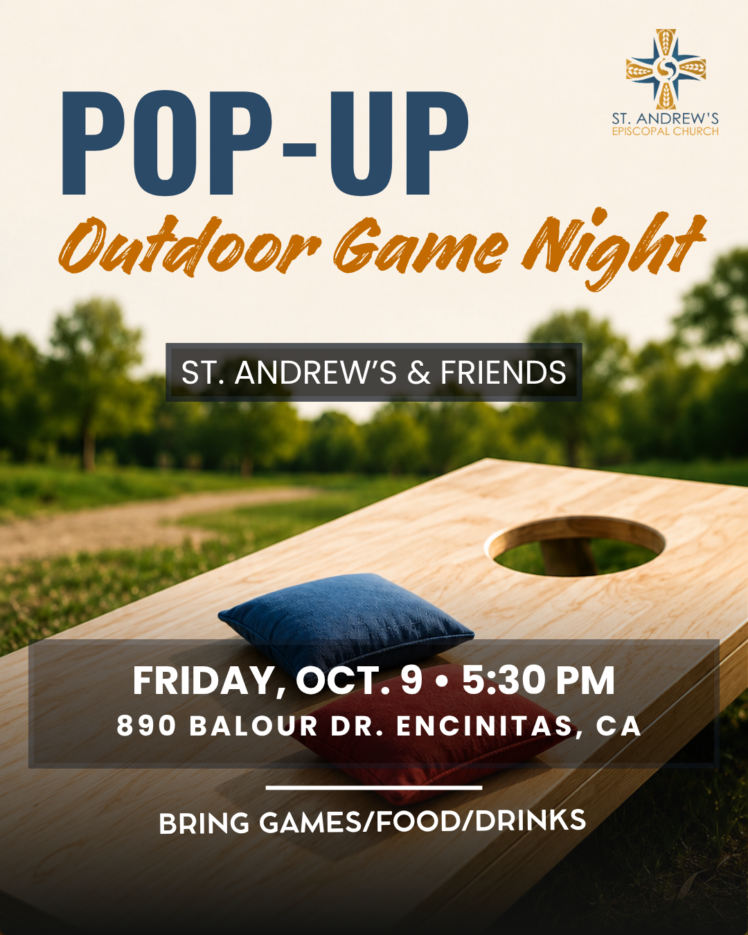 Pop-up Outdoor Game Night