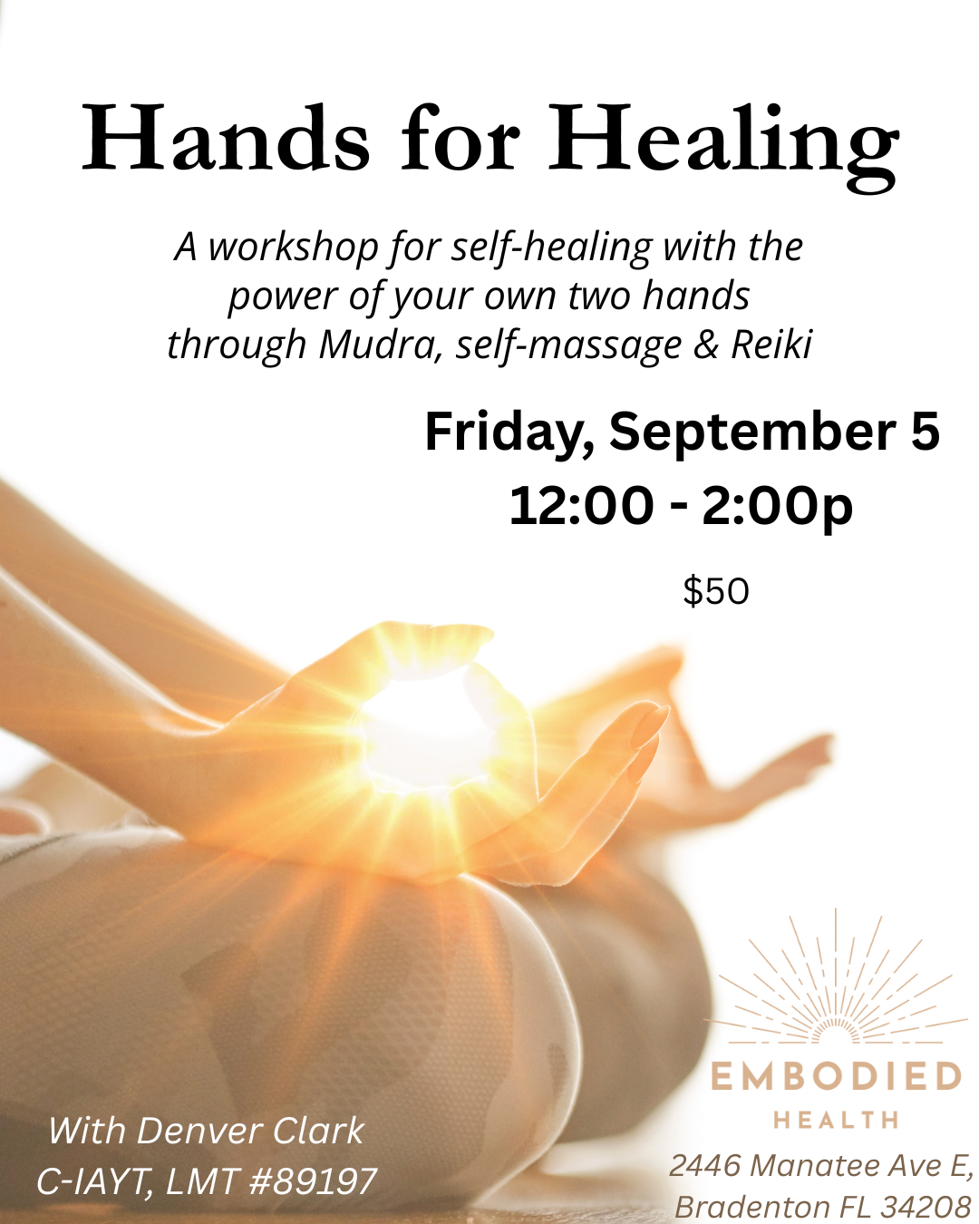 Hands for Healing Workshop