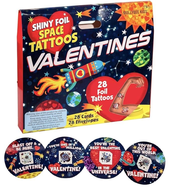 Outer Space Valentine Tattoos