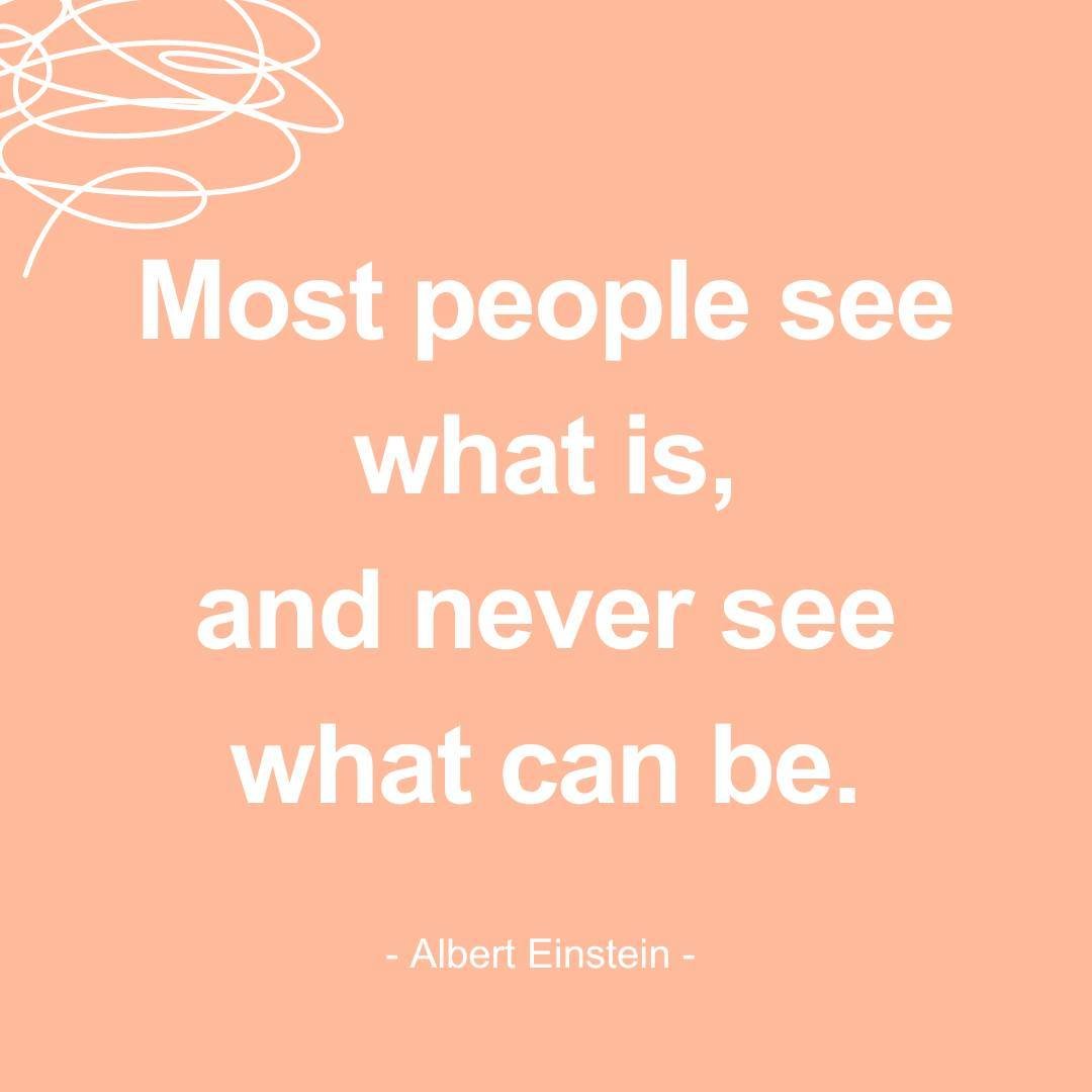 &quot;Most people see what is, and never see what can be.&quot; 🌟⁠
⁠
⁠
⁠
#quote #DreamBig #ChangeYourPerspective