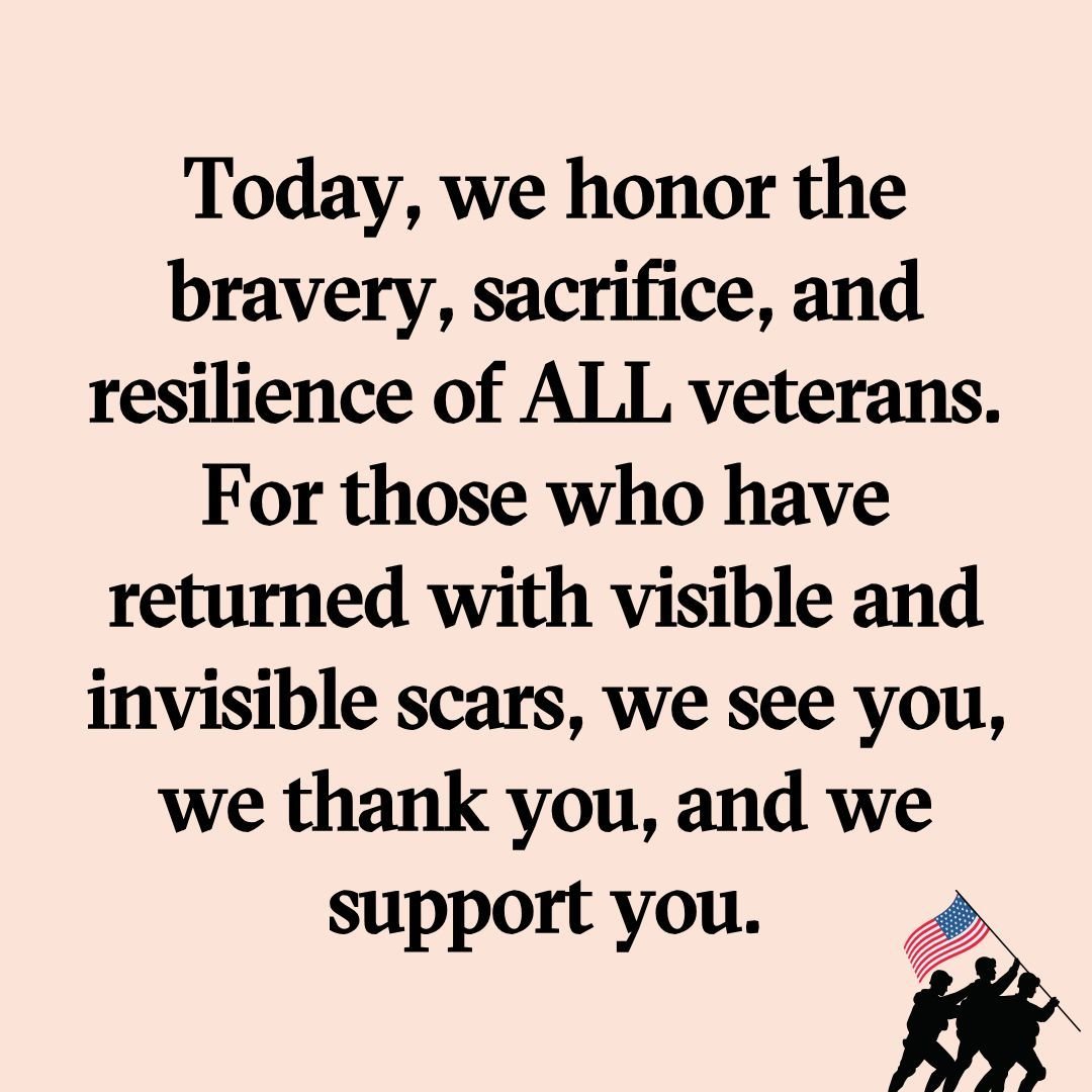 Veterans have given so much, and today we pause to honor their strength, sacrifice, and resilience. Thank you to every veteran and their families&mdash;your service and dedication mean more than words can say. 💙❤️ #VeteransDay #ThankYouVeterans #Hon