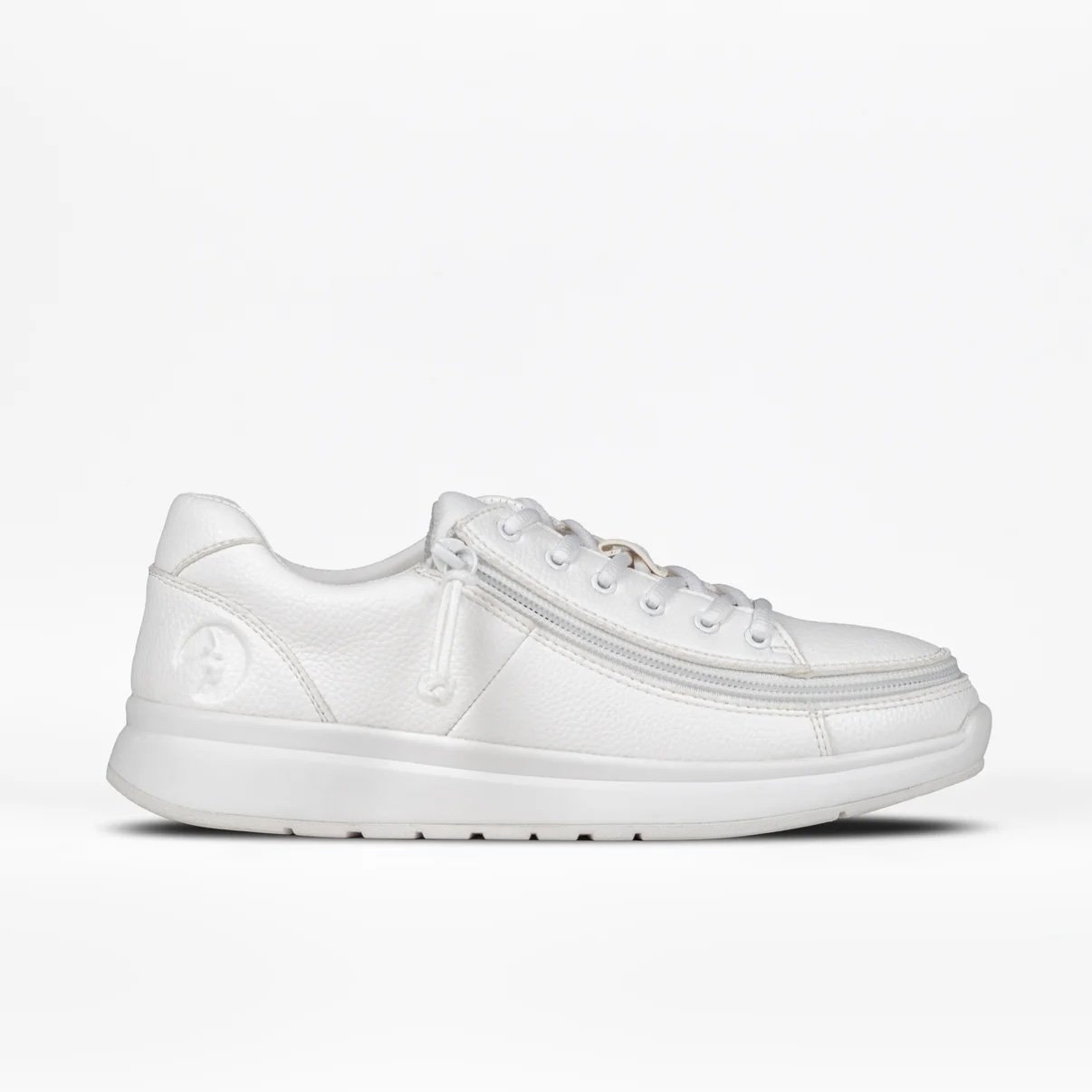 white BILLY adaptive work shoe, low top