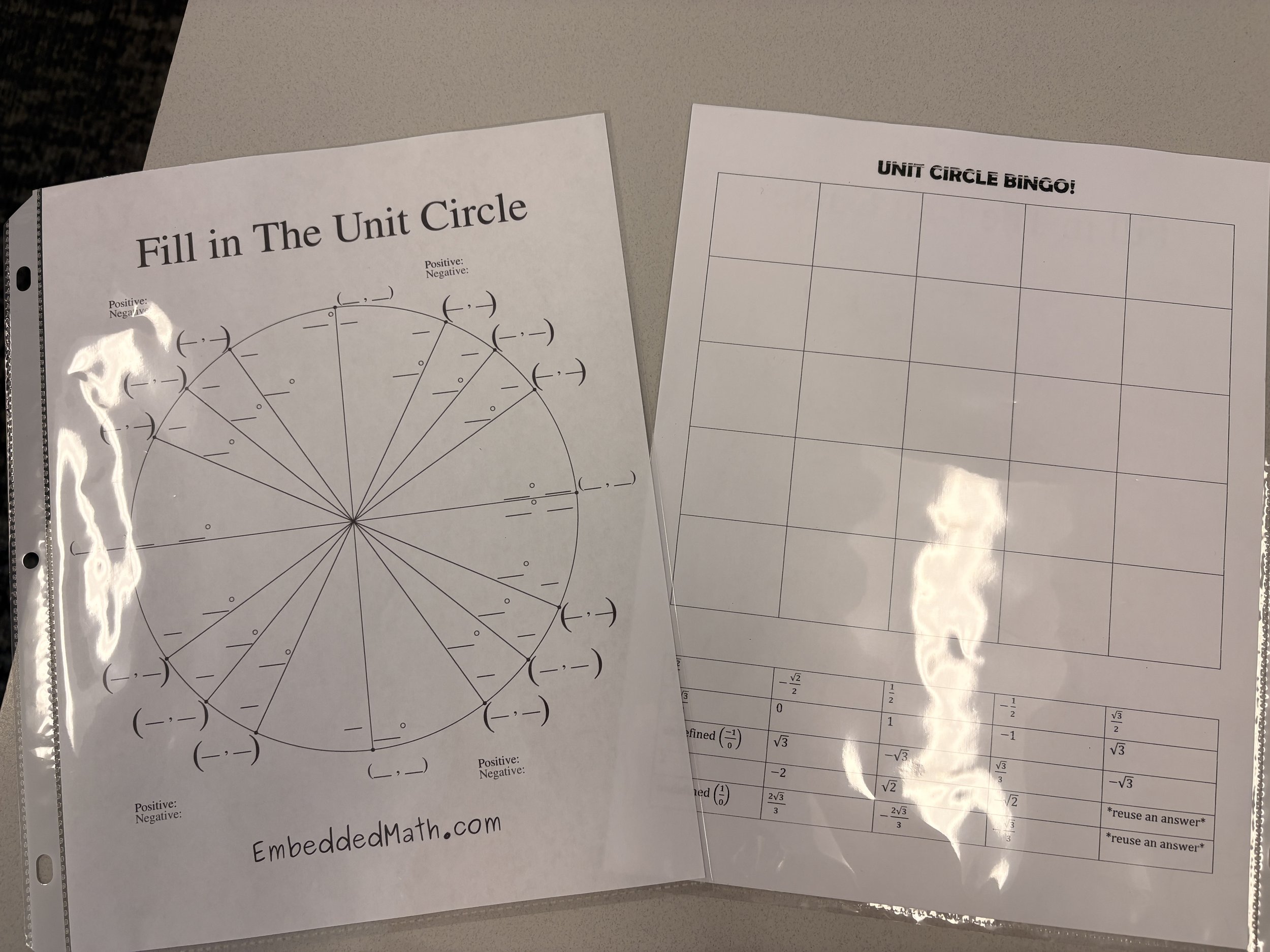 AP Calculus Bootcamp + Unit Circle Bingo