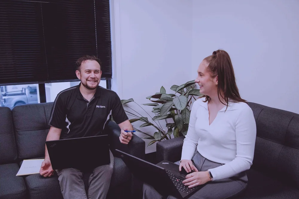 Brandon and Jess from the McKern team in the Burleigh Waters office