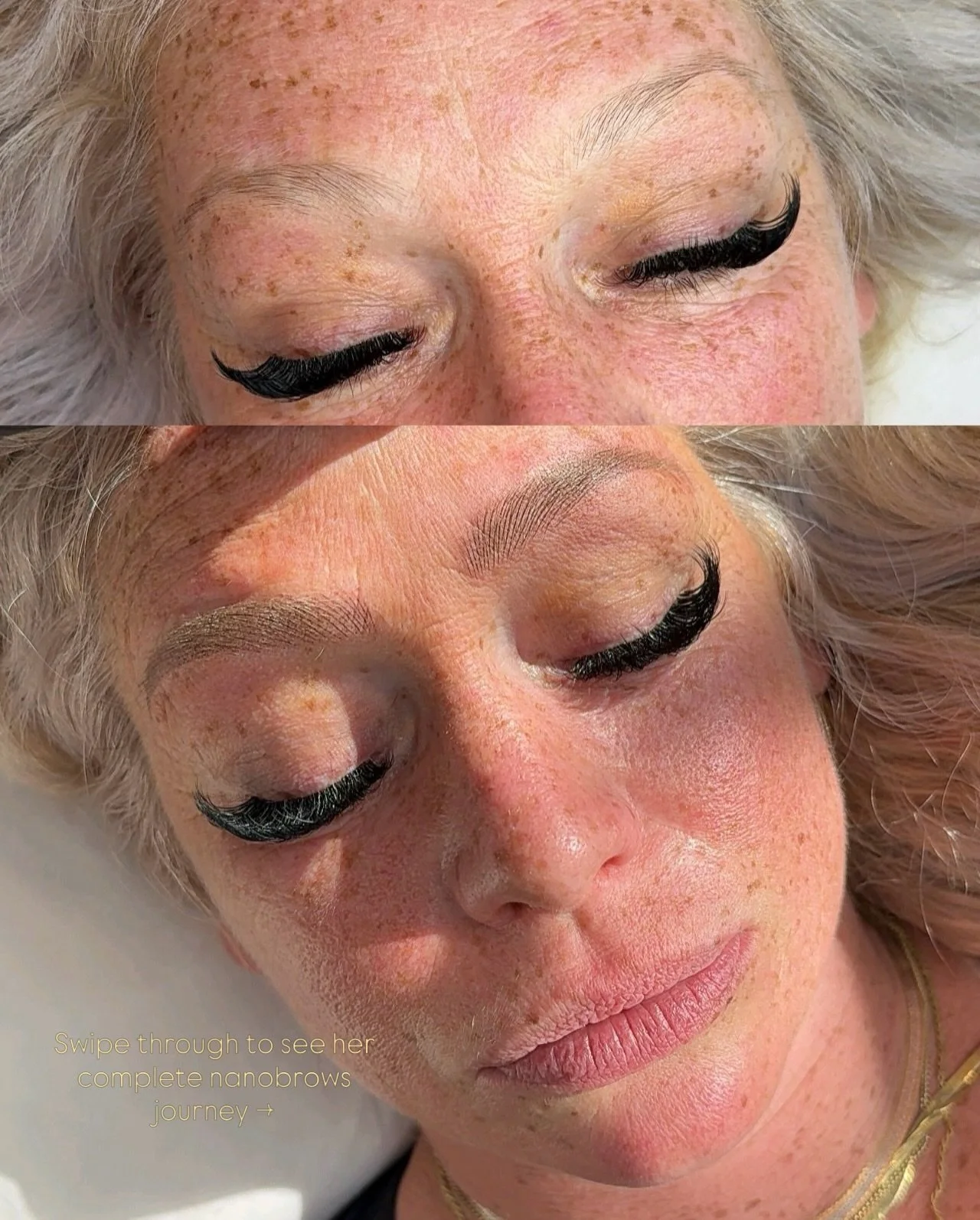 Her brows still look like HER &mdash; just more defined, balanced, and effortlessly polished 🤍 #nanobrows #chicagobrows #nanobrowschicago