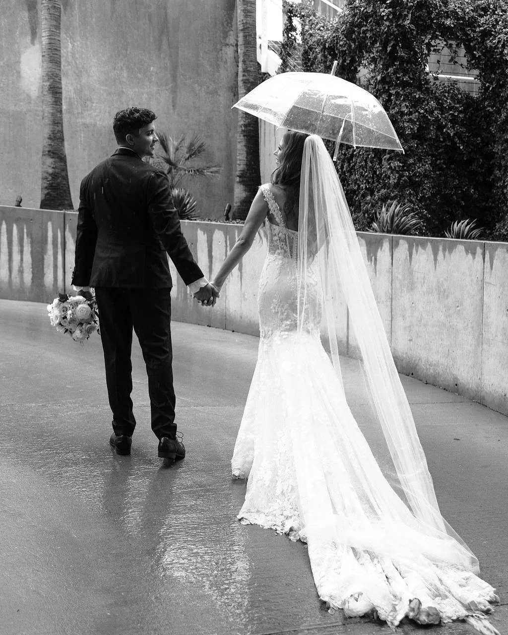 They say rain on your wedding day brings good luck&hellip; and if that&rsquo;s true, these two are set for a lifetime of magic. ☔🤍
A little weather couldn&rsquo;t stop the love &mdash; only made it more unforgettable.

Bride + Groom: @coleypopson @m